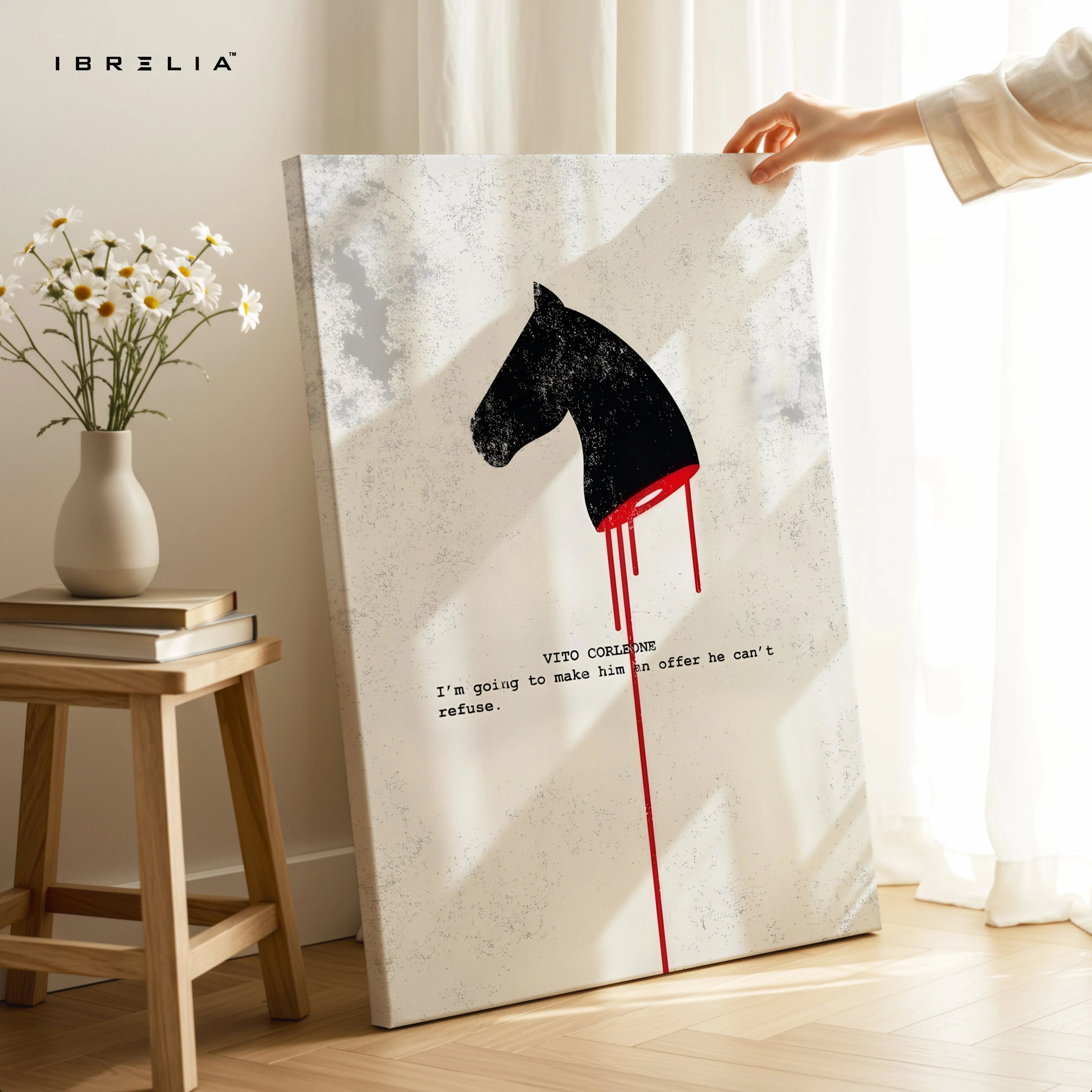 An Offer He Can’t Refuse – Minimal Mafia Quote Art | 4K Ultra Wrap Frame Wall Art in Pakistan | IBRELIA™ IBRELIA