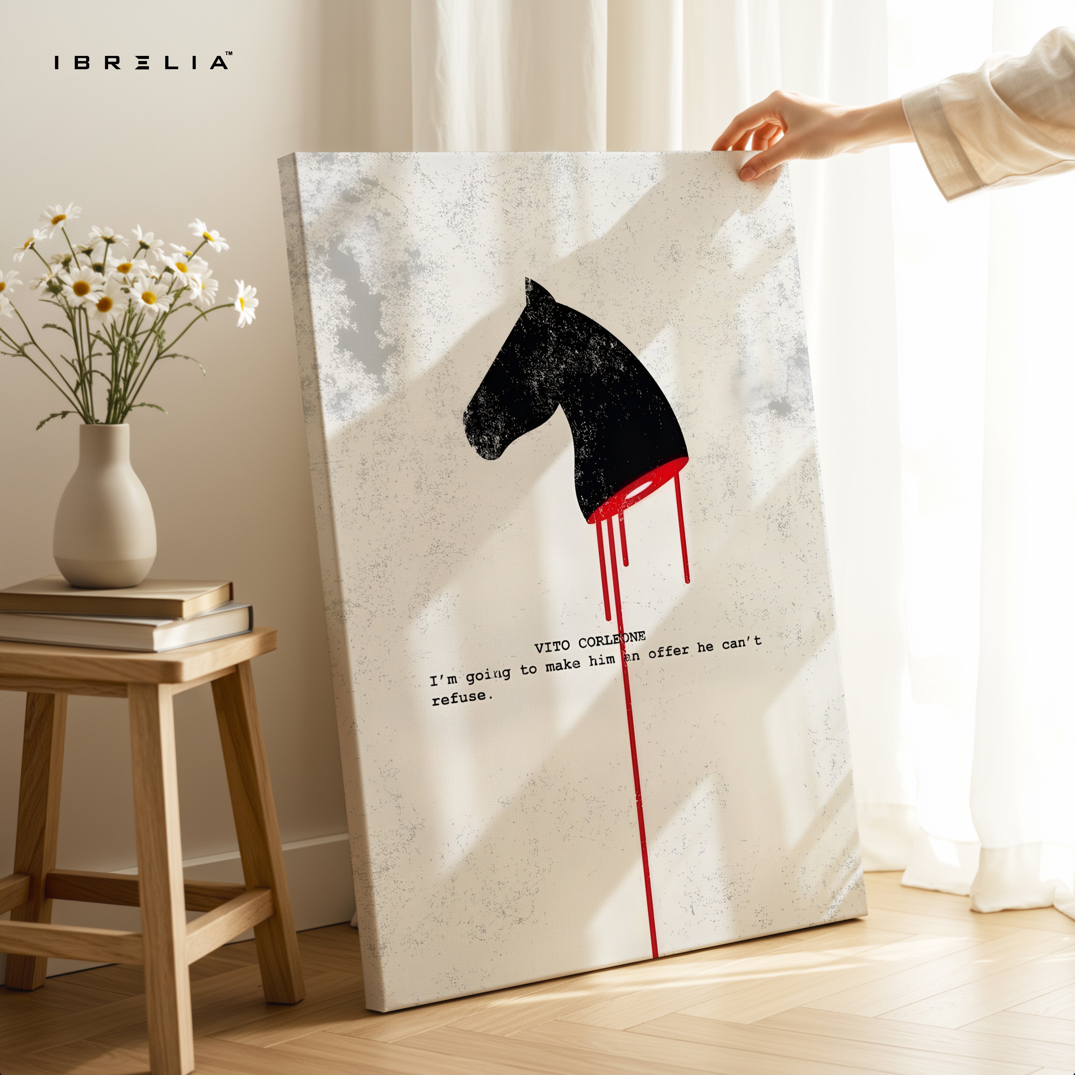 An Offer He Can’t Refuse – Minimal Mafia Quote Art | 4K Ultra Wrap Frame Wall Art in Pakistan | IBRELIA™