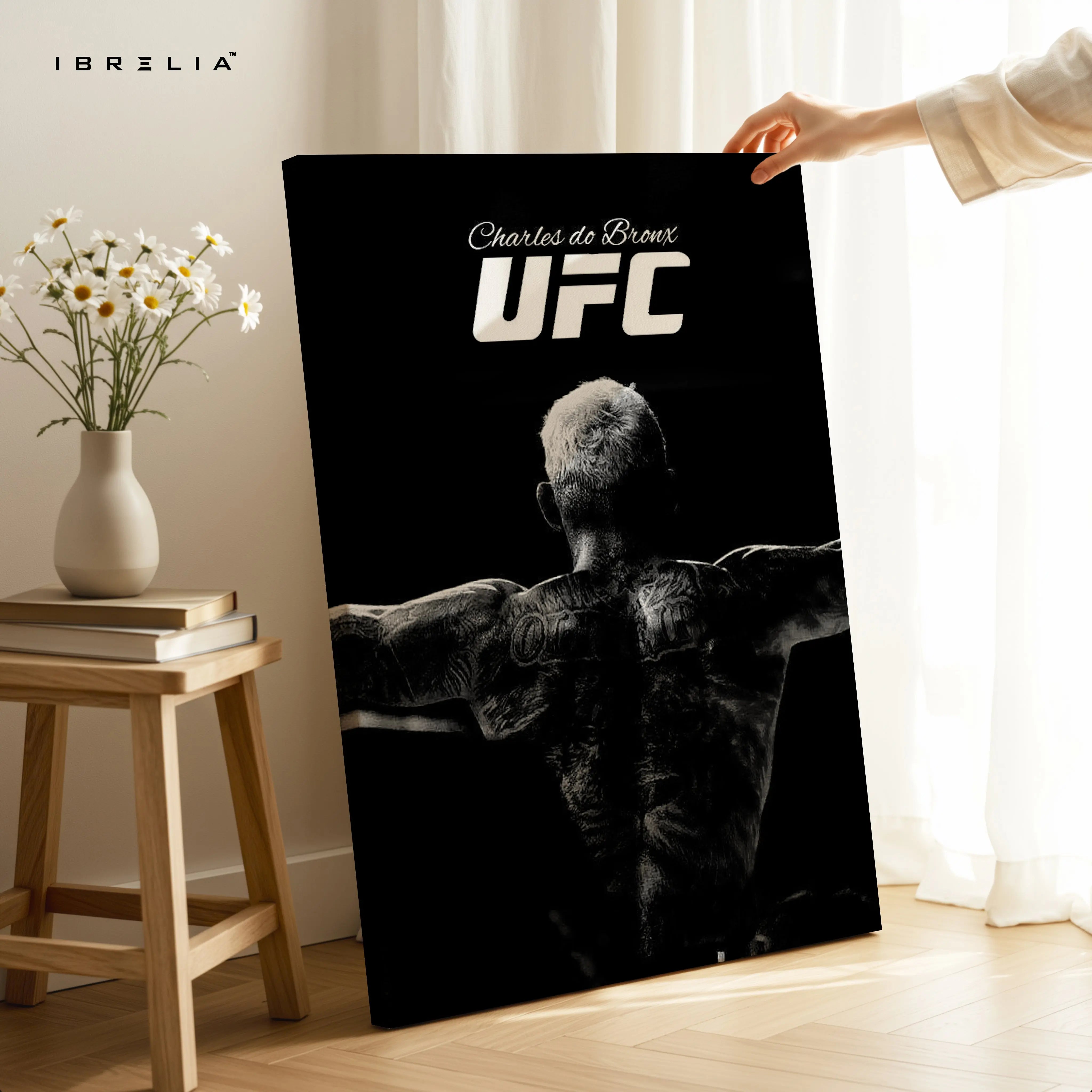 Charles do Bronx UFC Champion Portrait Art – 4K Ultra Wrap Frame Wall Art in Pakistan | IBRELIA™ IBRELIA
