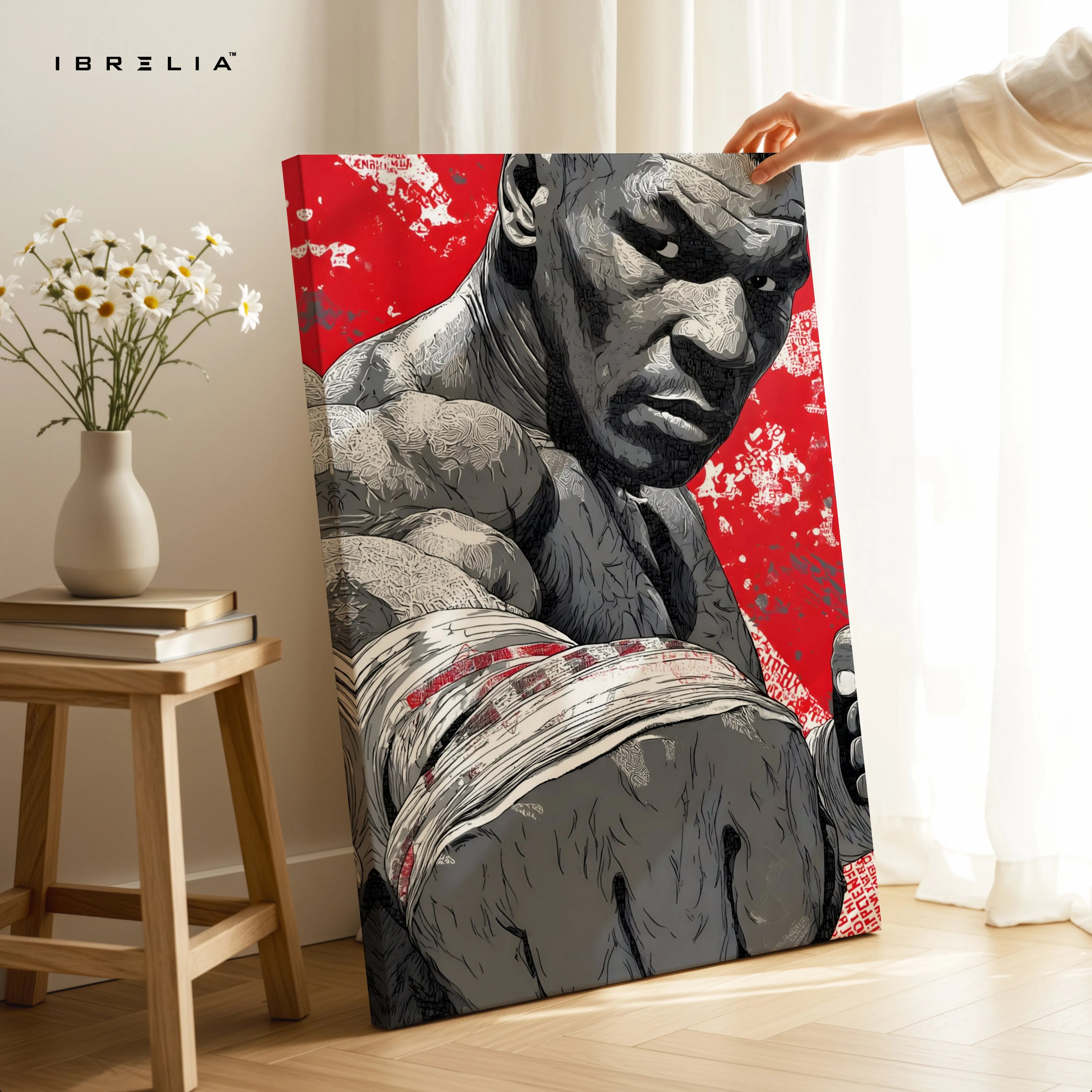 Mike Tyson Punch Wall Art – Boxing Power Canvas Frame | Fighter Street Style Poster Pakistan | IBRELIA™ IBRELIA