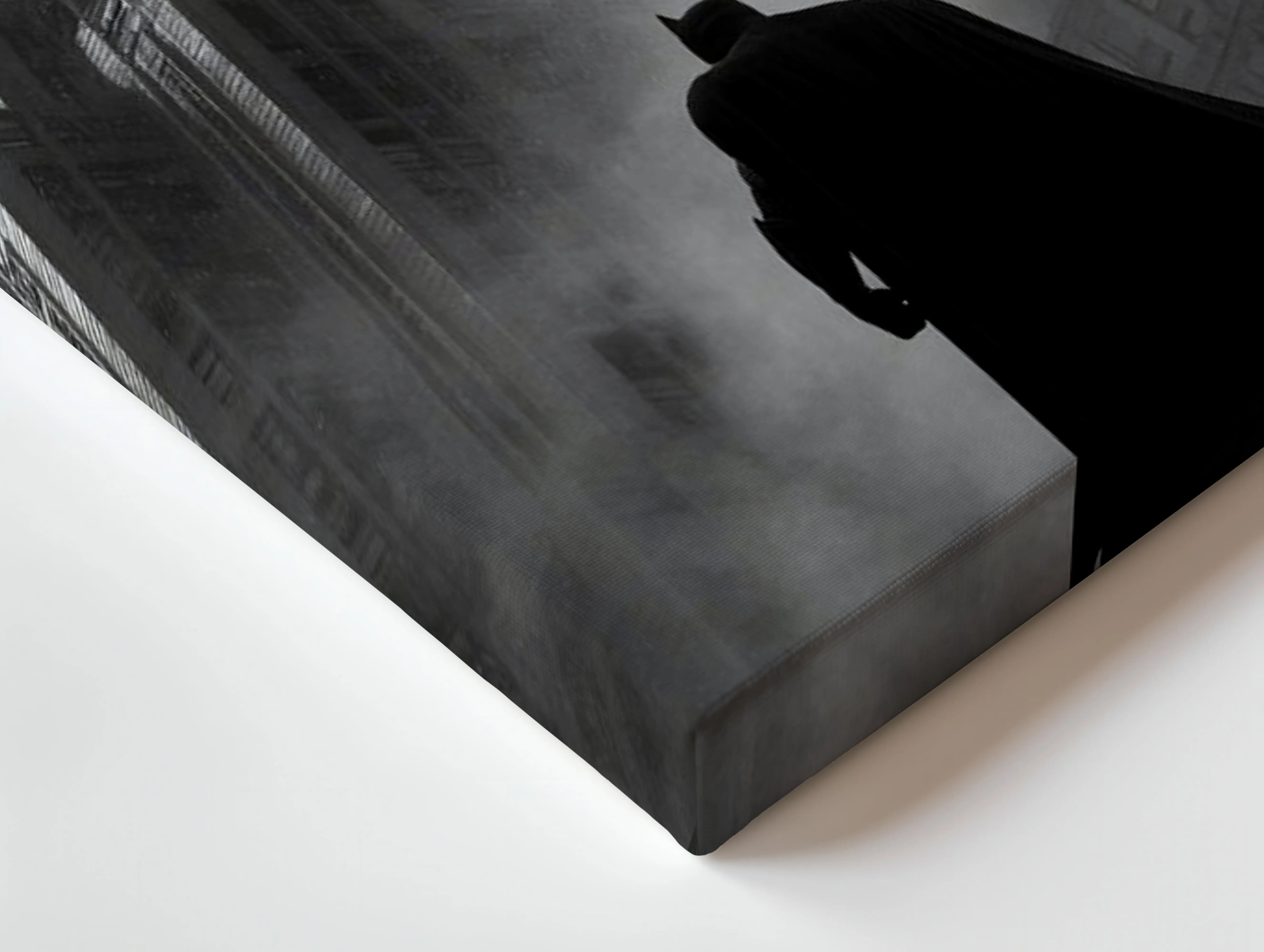 Gotham Ascension Silhouette – Dark Noir Skyscraper Art | 4K Ultra Wrap Frame Wall Art in Pakistan | IBRELIA™ IBRELIA