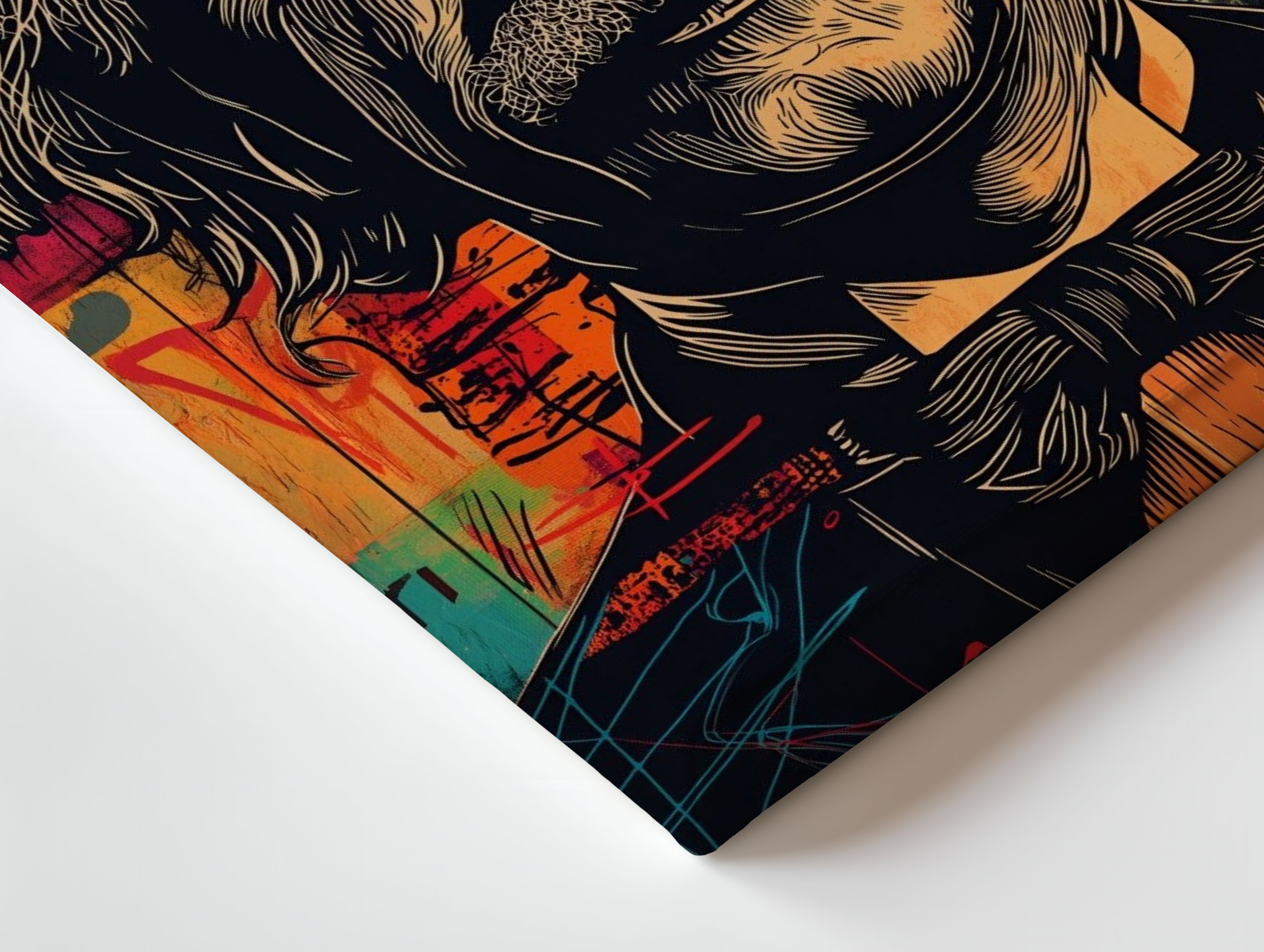 Albert Einstein Pop Art Portrait – 4K Ultra Wrap Frame Wall Art in Pakistan | IBRELIA™