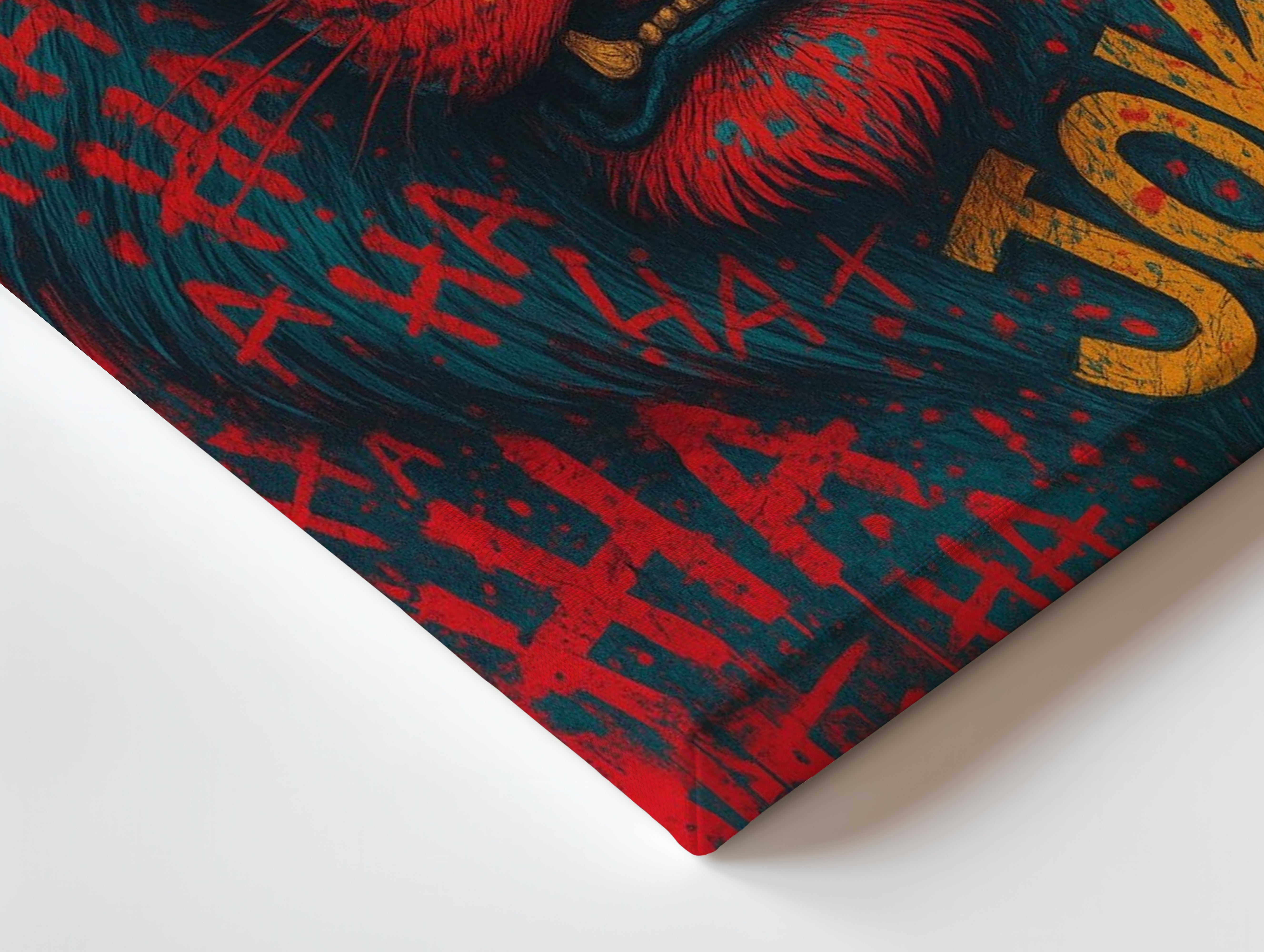 Joke Lion Graffiti Pop Art – 4K Ultra Wrap Frame Wall Art in Pakistan | IBRELIA™