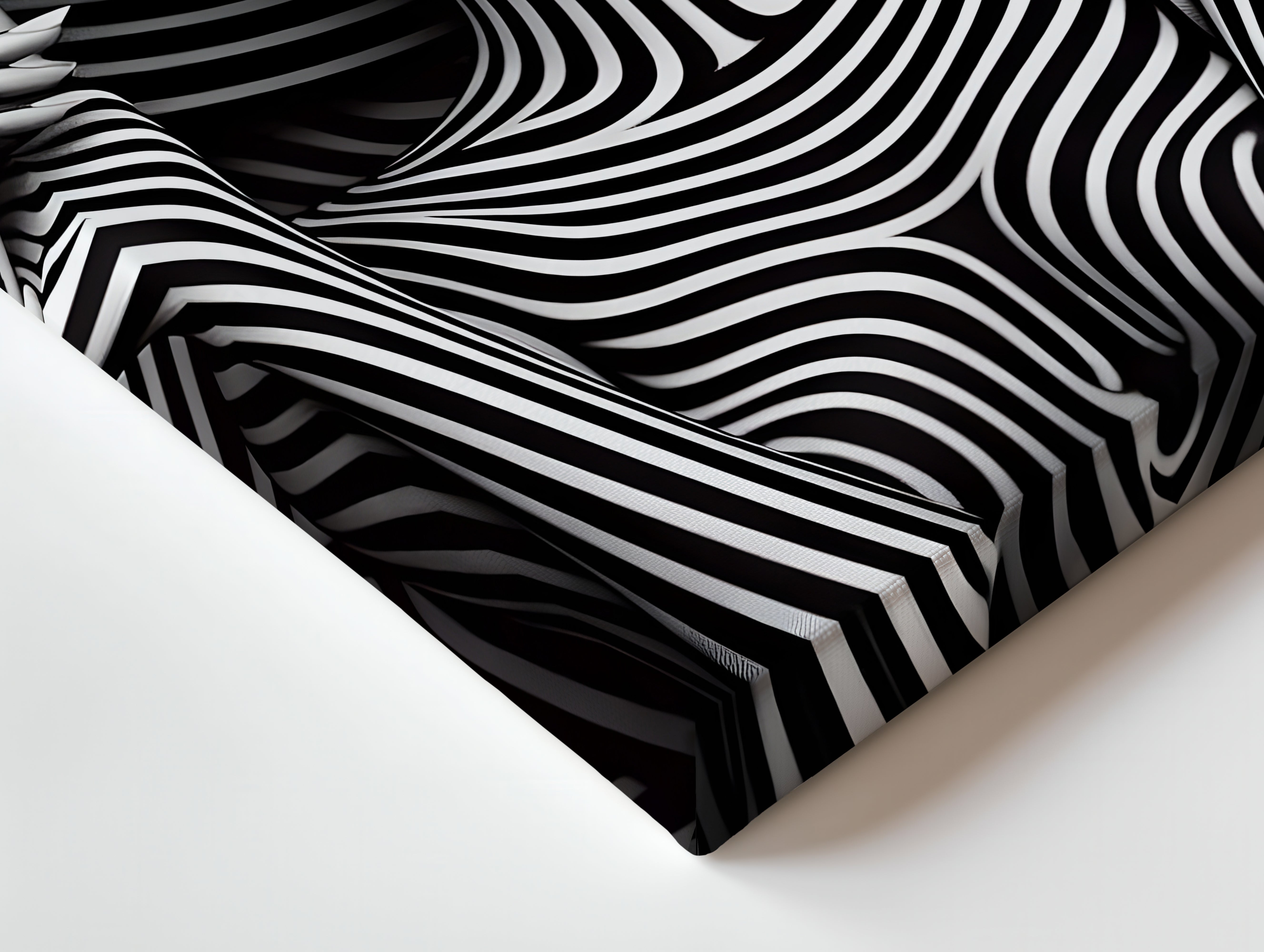 Monochrome Vogue Muse – Black & White Fashion Portrait Art | 4K Ultra Wrap Frame Wall Art in Pakistan | IBRELIA™