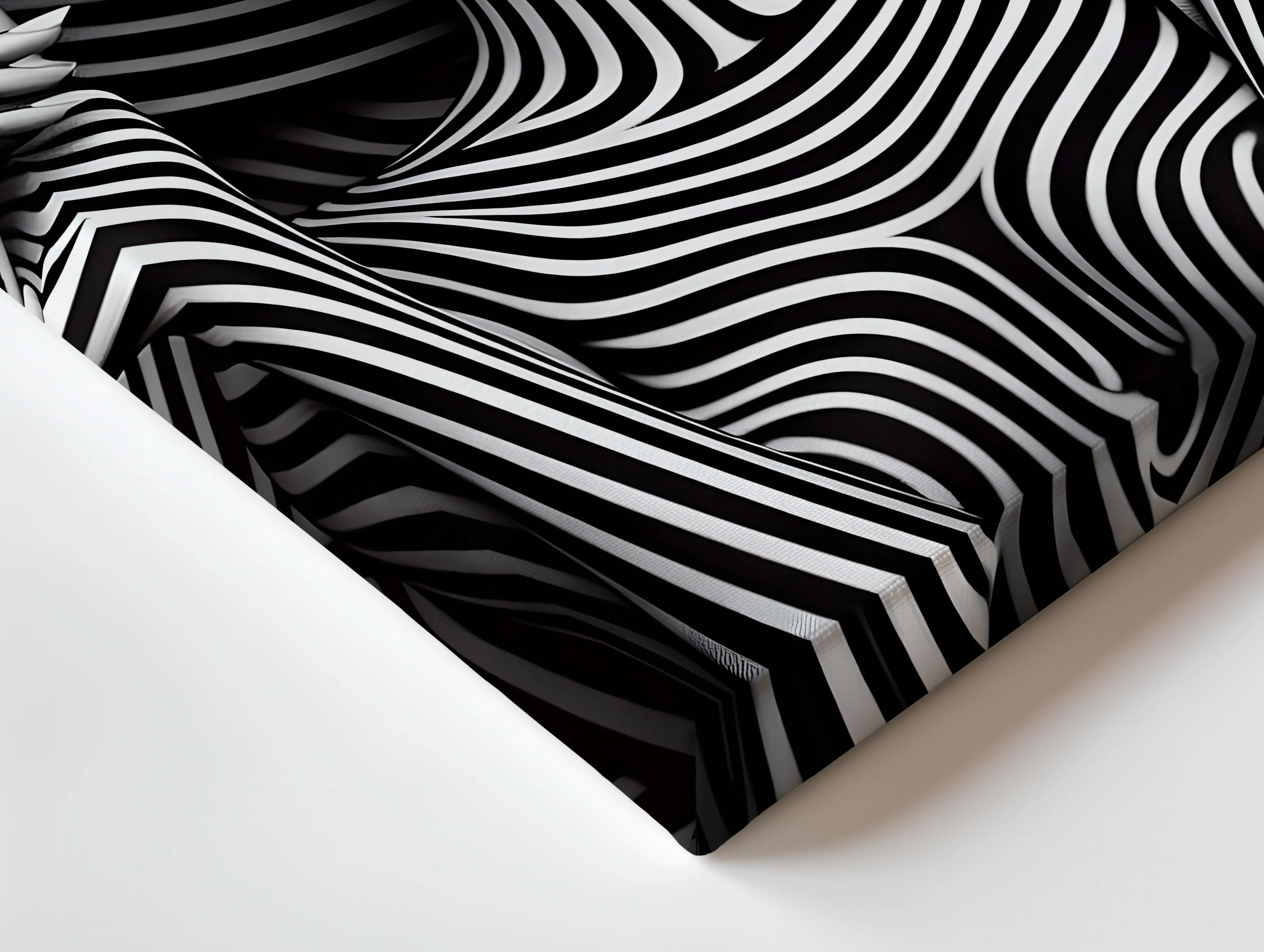 Monochrome Vogue Muse – Black & White Fashion Portrait Art | 4K Ultra Wrap Frame Wall Art in Pakistan | IBRELIA™ IBRELIA