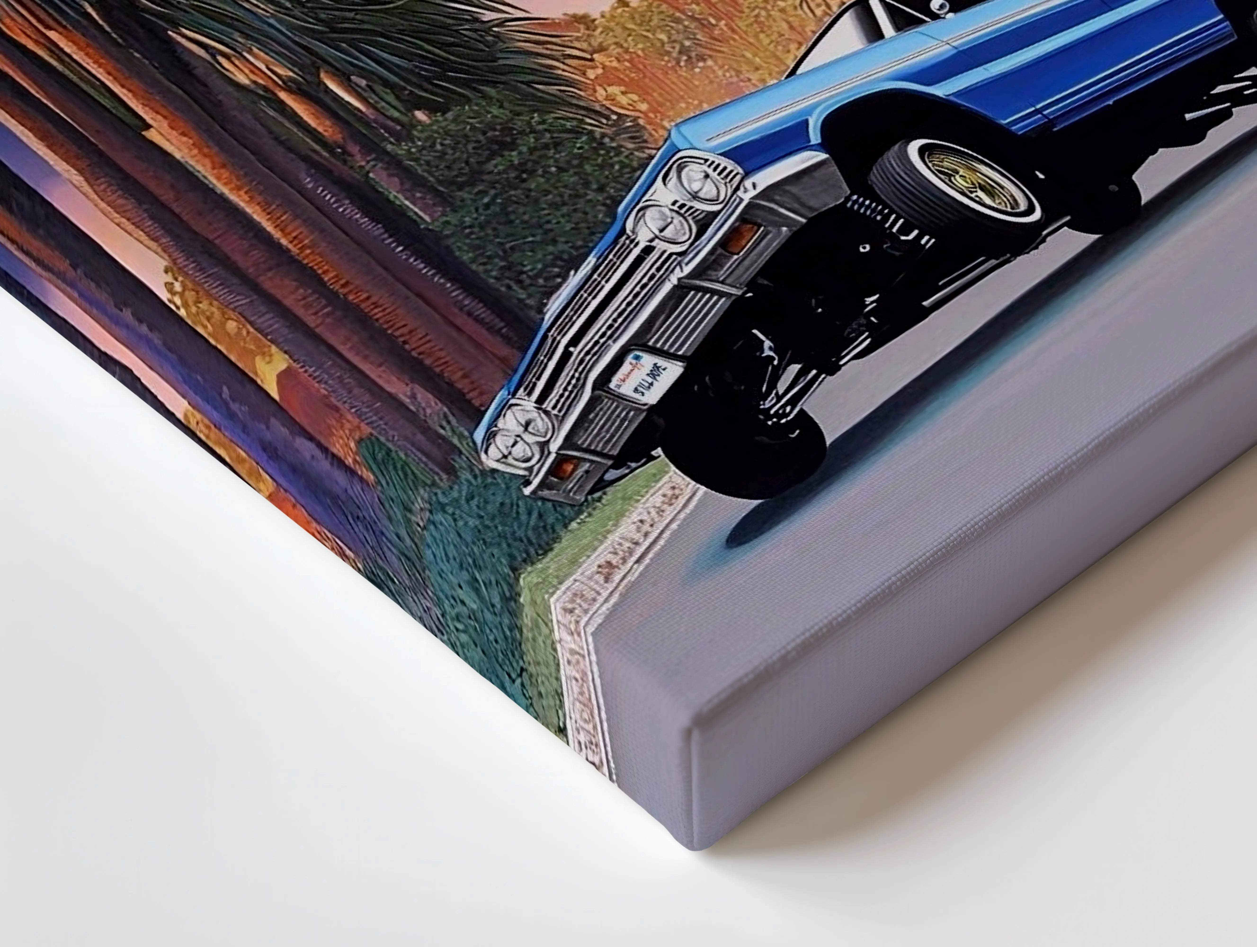 Hollywood Boulevard Lowrider – West Coast Classic Car Art | 4K Ultra Wrap Frame Wall Art in Pakistan | IBRELIA™ IBRELIA
