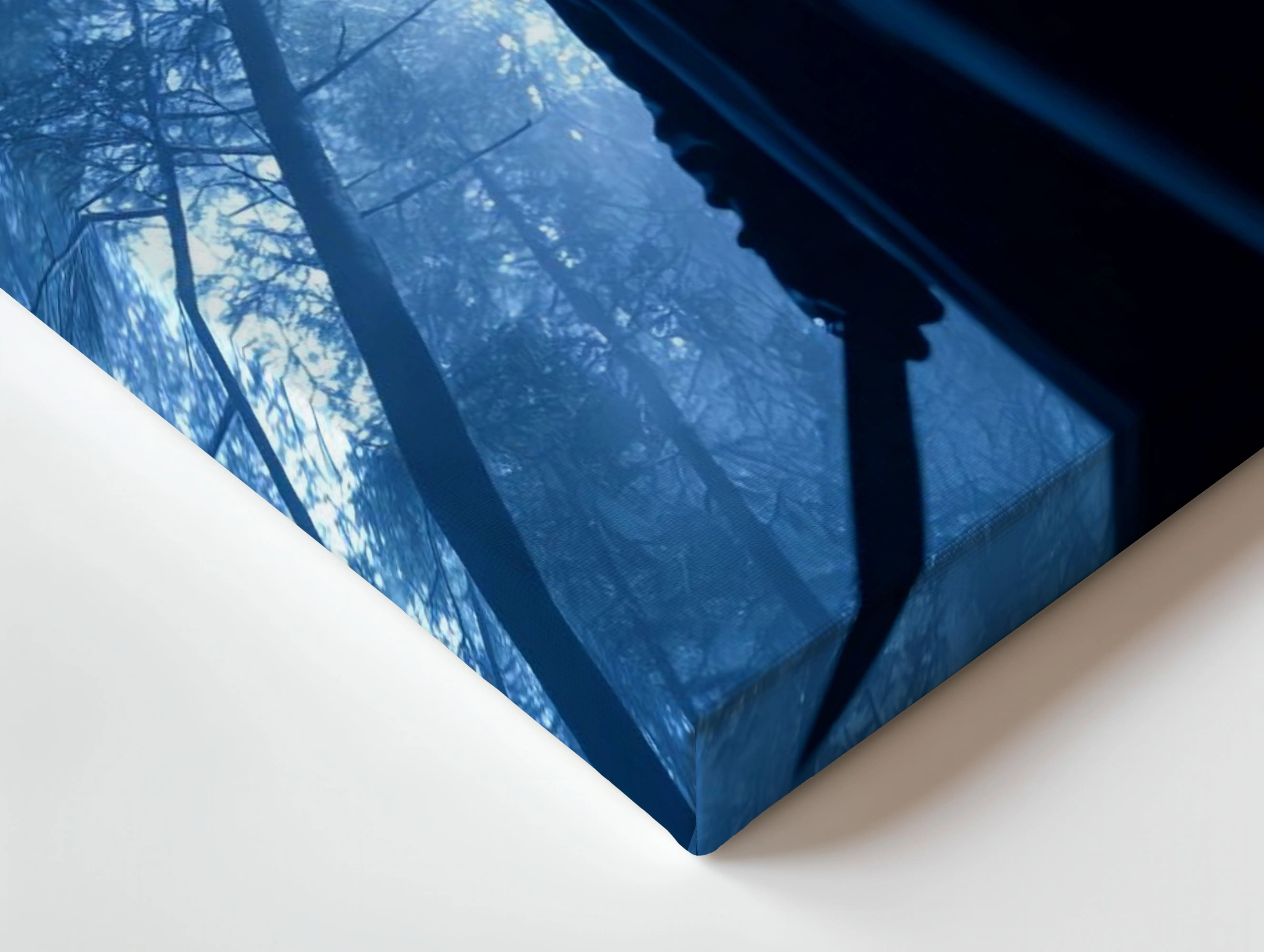 Midnight Forest Apparition – Dark Atmospheric Horror Art | 4K Ultra Wrap Frame Wall Art in Pakistan | IBRELIA™ IBRELIA