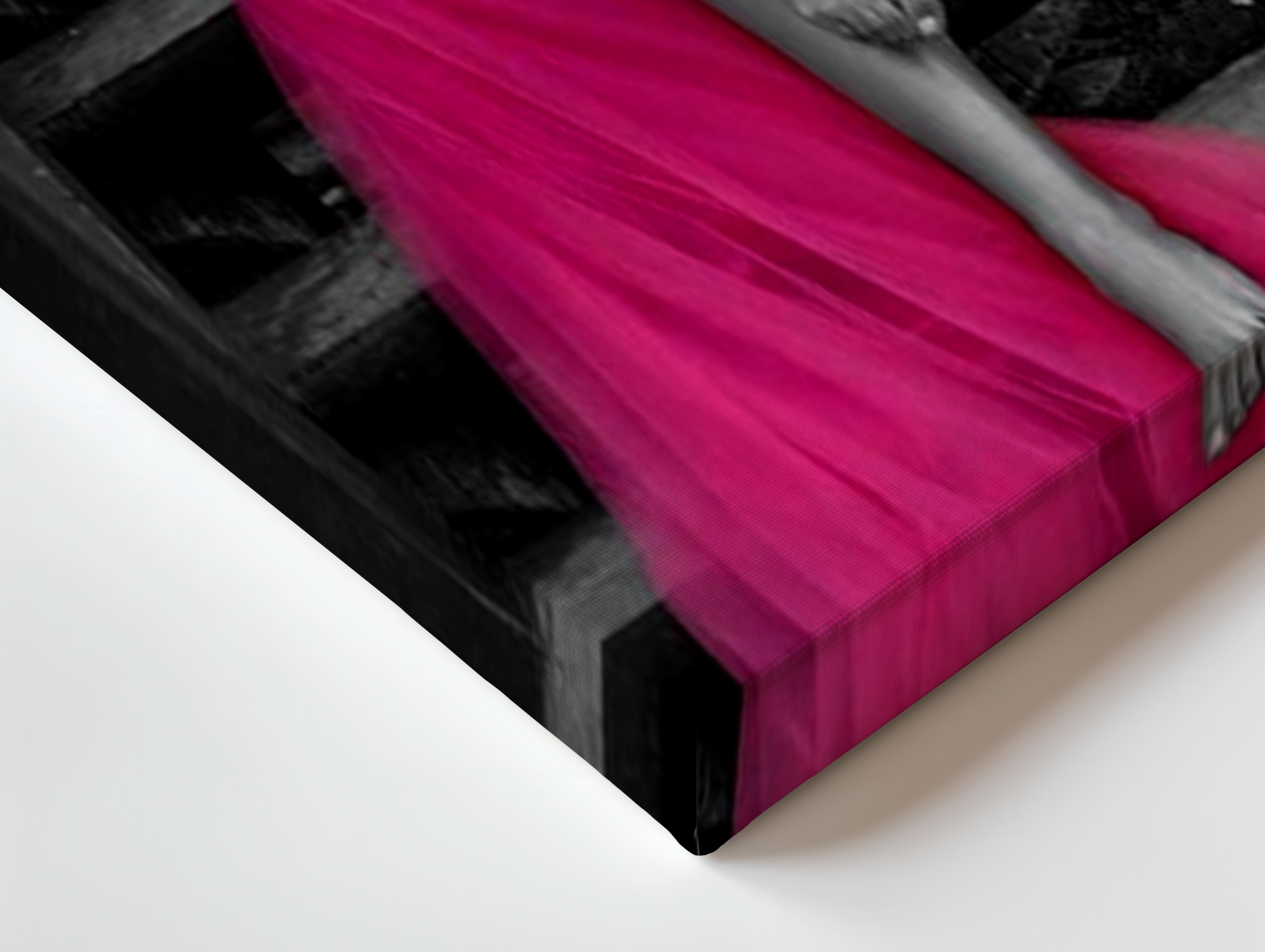 Fuchsia Elegance Couture Art – 4K Ultra Wrap Frame Wall Art in Pakistan | IBRELIA™