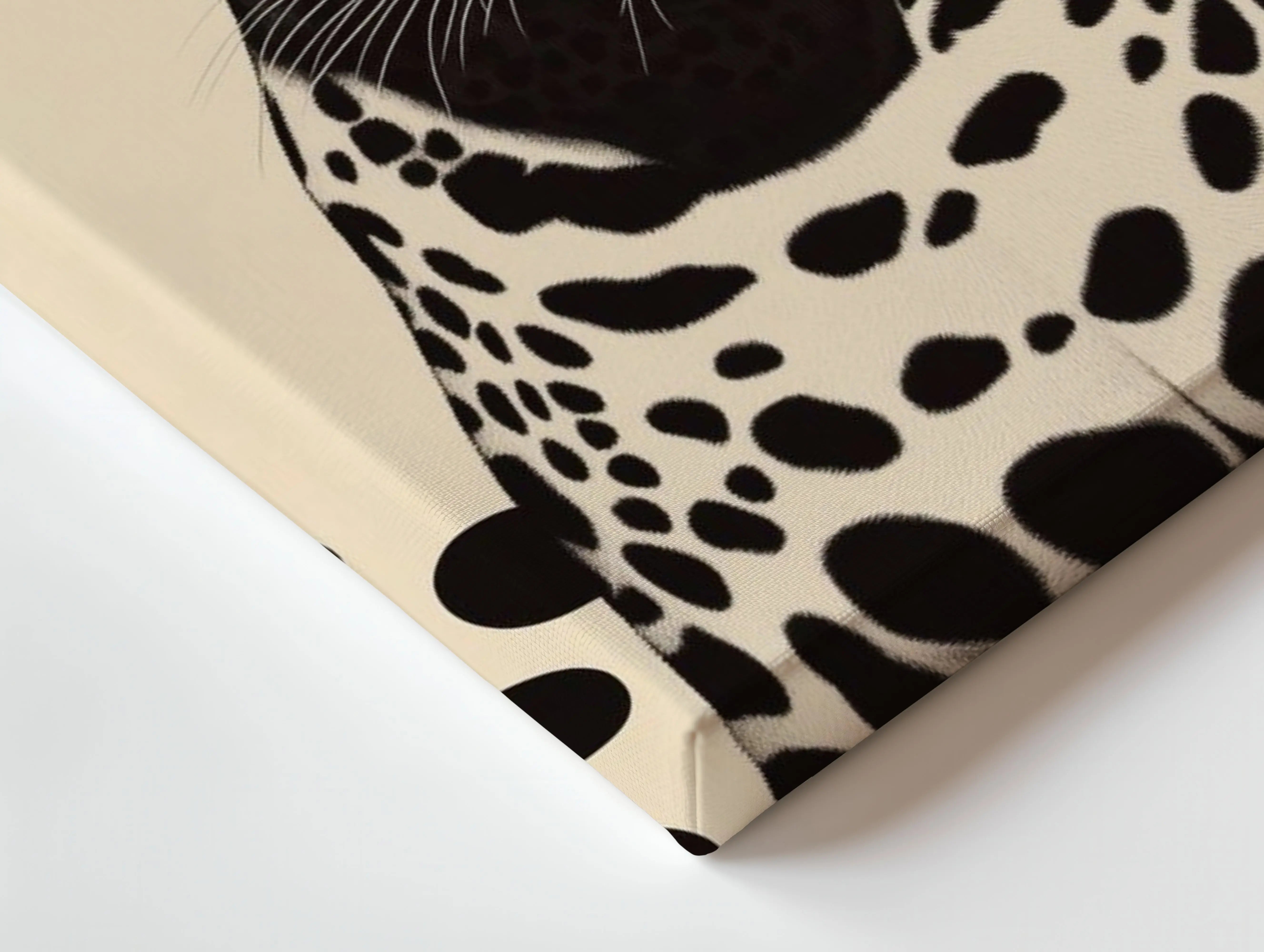 Minimal Leopard Portrait Art – 4K Ultra Wrap Frame Wall Art in Pakistan | IBRELIA™ IBRELIA