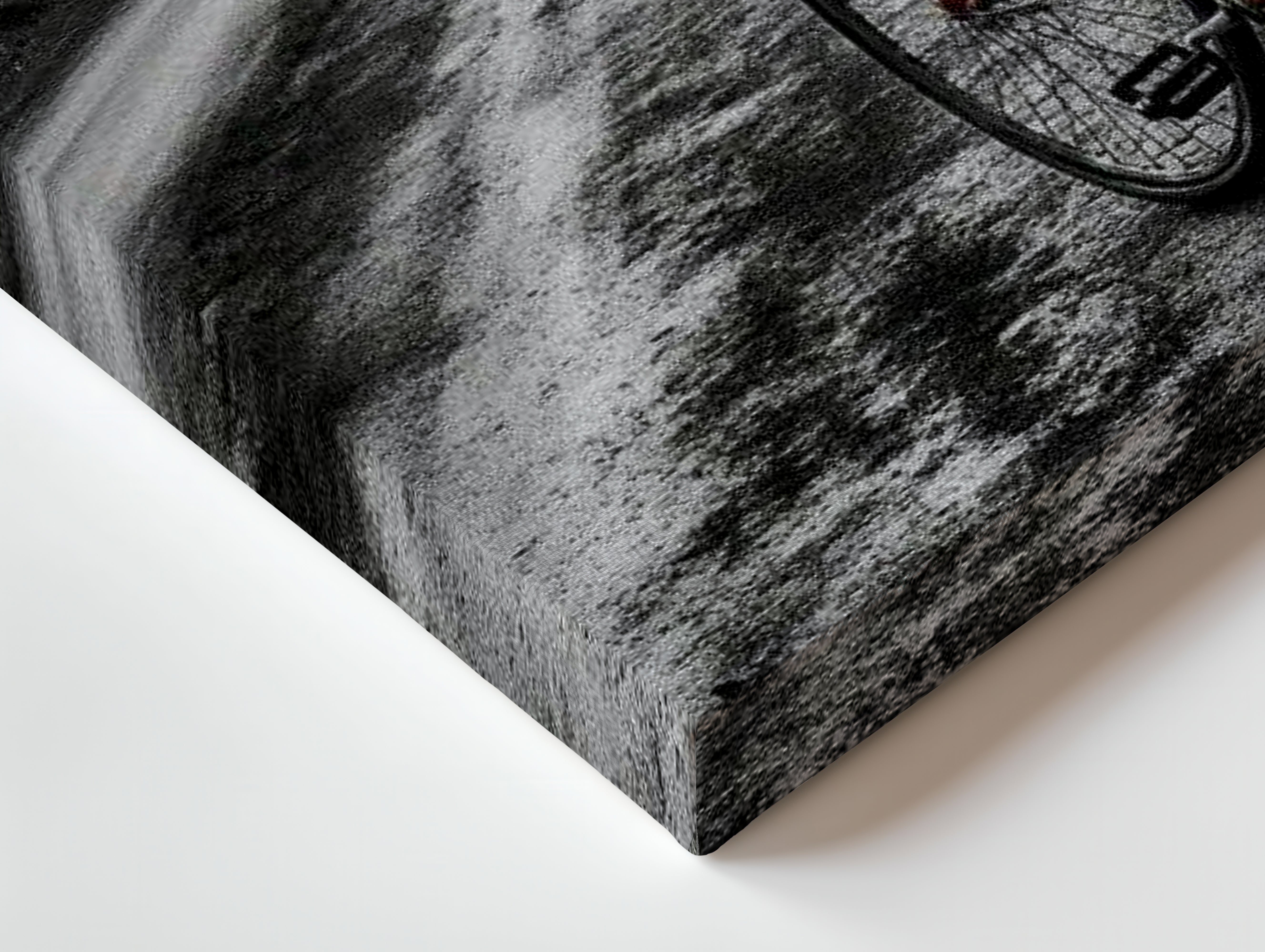 Red Bicycle Countryside Road Art – 4K Ultra Wrap Frame Wall Art in Pakistan | IBRELIA™