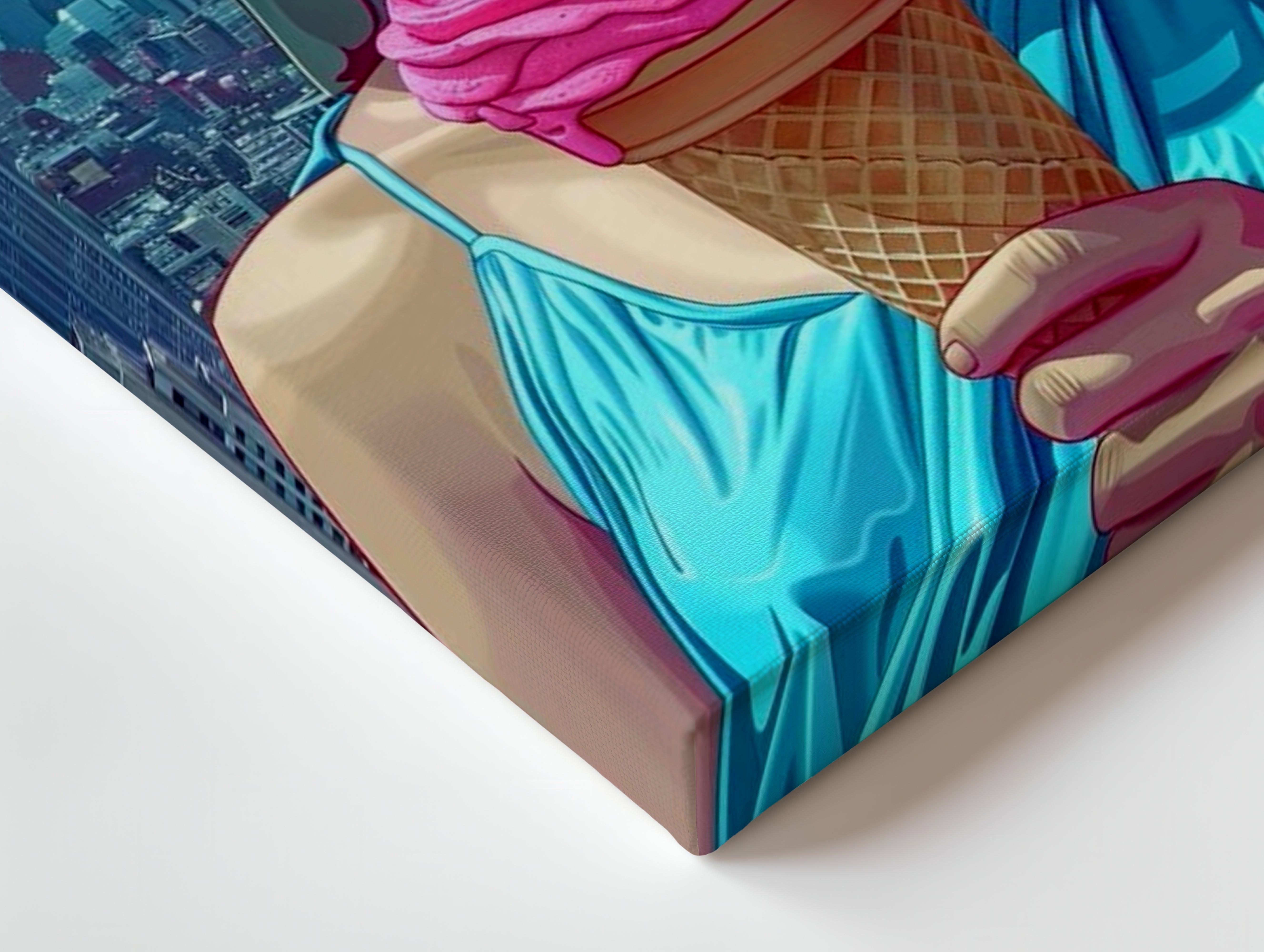 Liberty Pop Aesthetic – 4K Ultra Wrap Frame Pop Art Wall Art | IBRELIA™