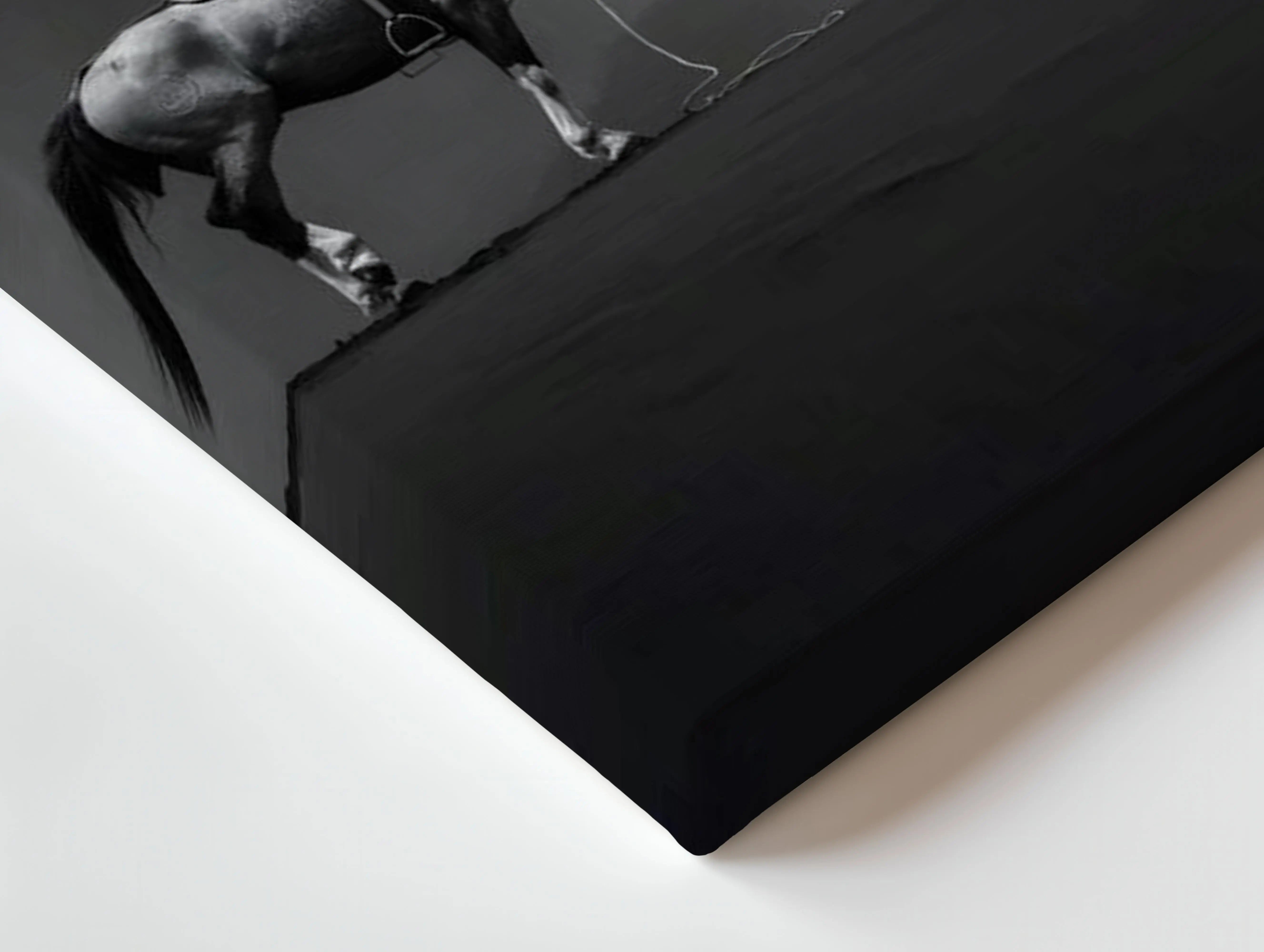 Sujood & Loyalty Art – Islamic Prayer with Horse Wall Art | 4K Ultra Wrap Frame Wall Art in Pakistan | IBRELIA™ IBRELIA