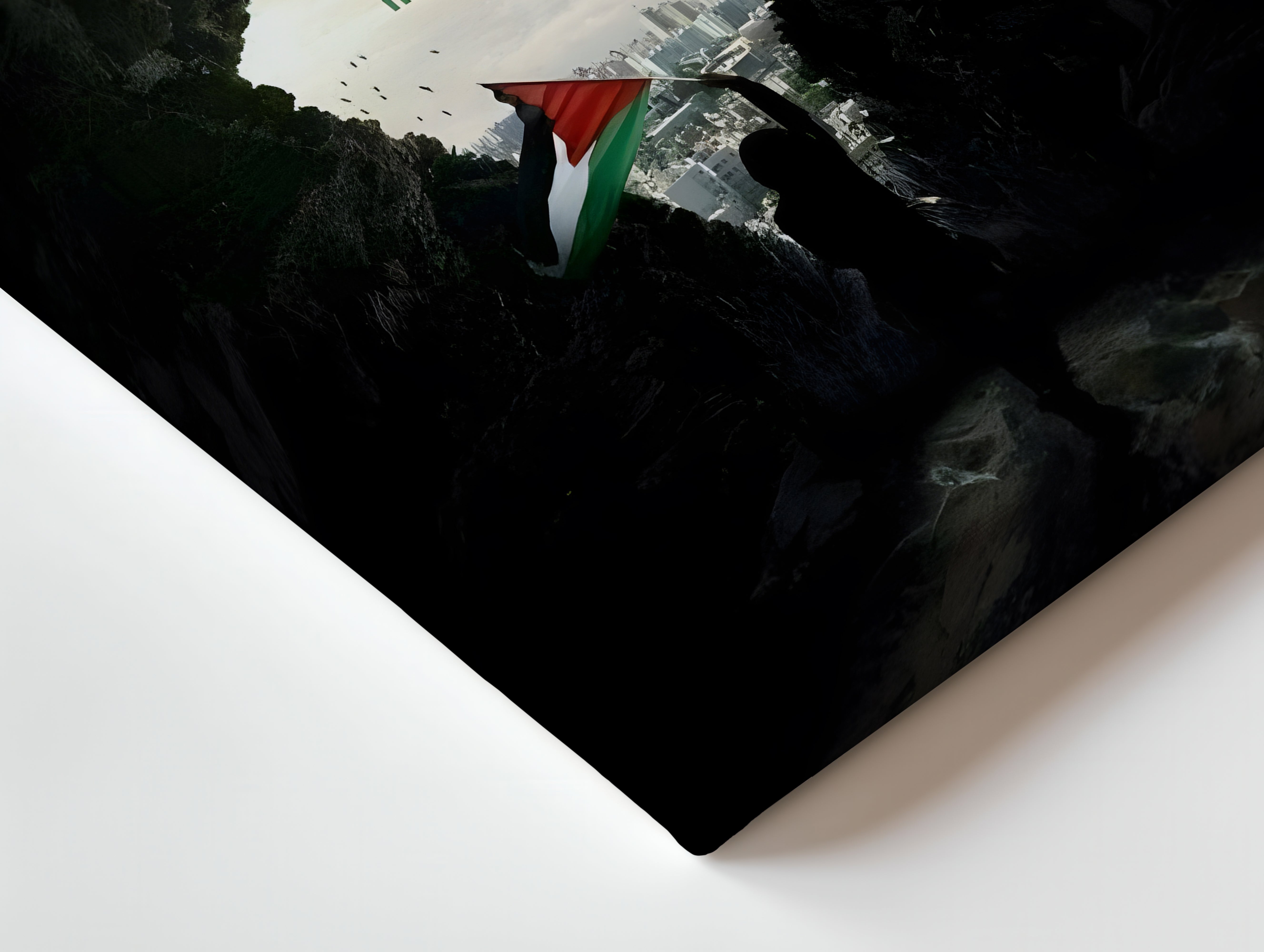 And Your Lord Never Forgets Art – Palestine Hope Silhouette | 4K Ultra Wrap Frame Wall Art in Pakistan | IBRELIA™