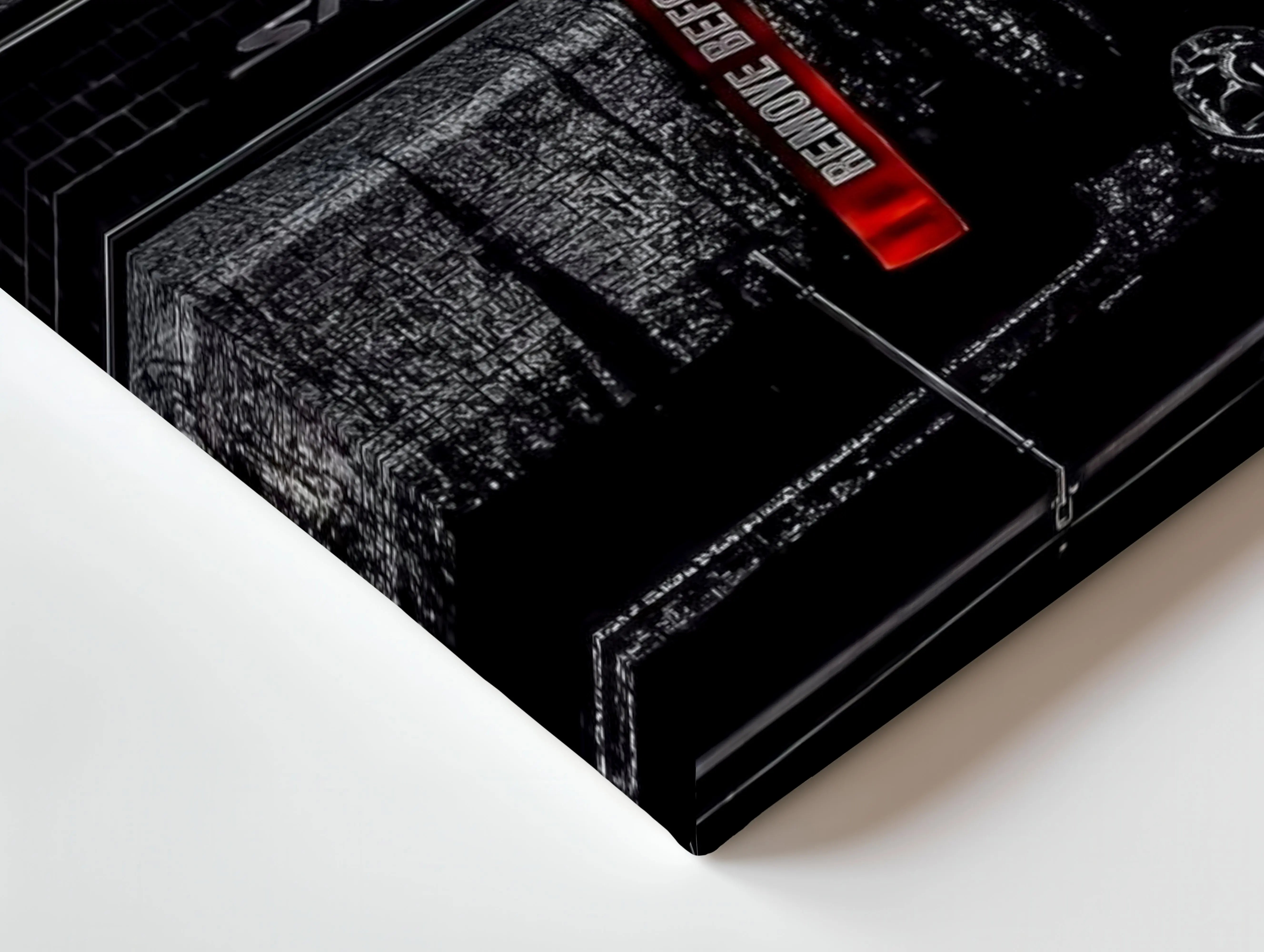 Dodge Challenger SRT Front Detail Wall Art – Muscle Car Close-Up Canvas Frame | SRT Poster Pakistan | IBRELIA™ IBRELIA