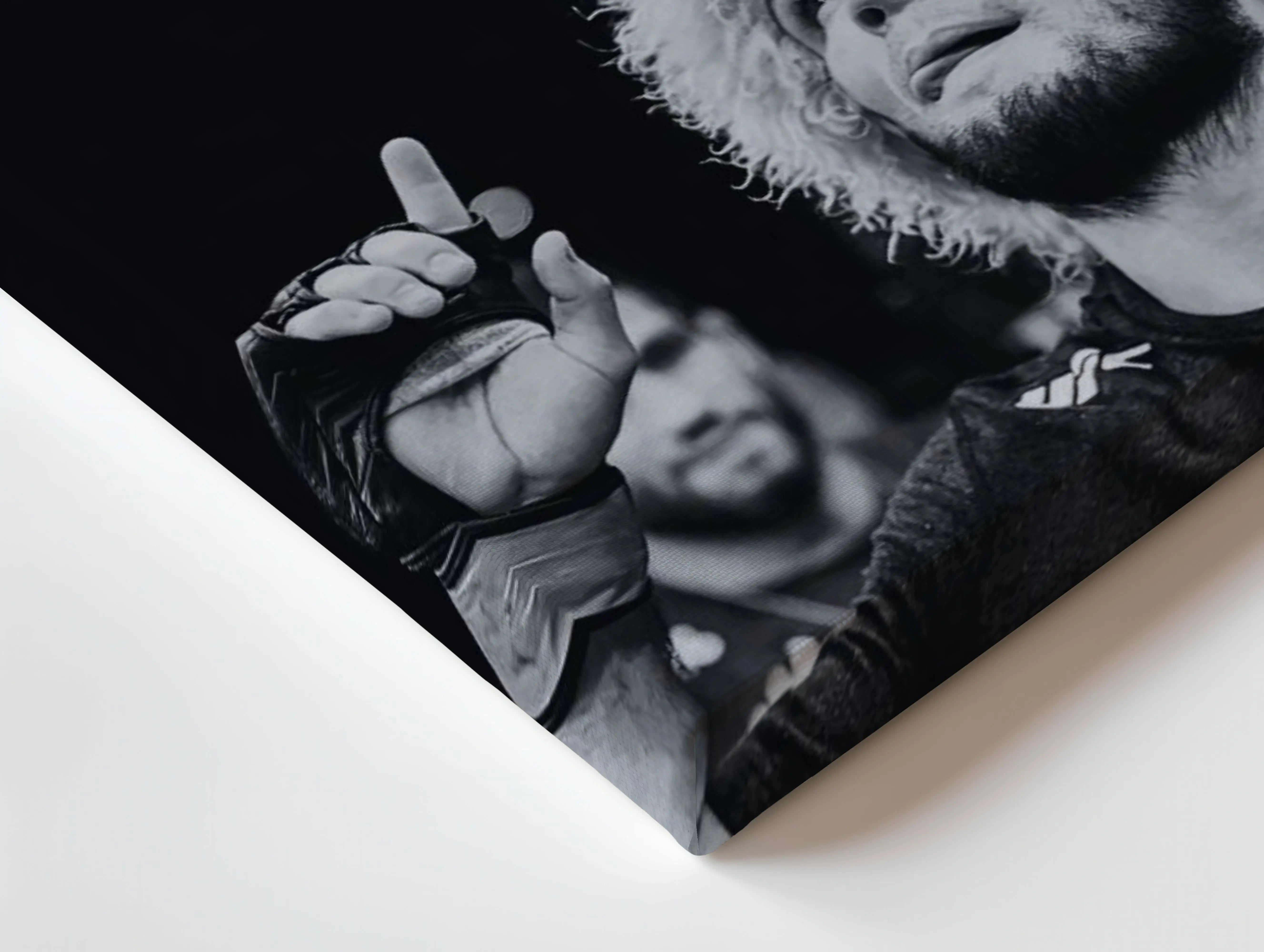 Inshallah Champion Moment – Khabib Nurmagomedov Tribute Art | 4K Ultra Wrap Frame Wall Art in Pakistan | IBRELIA™ IBRELIA