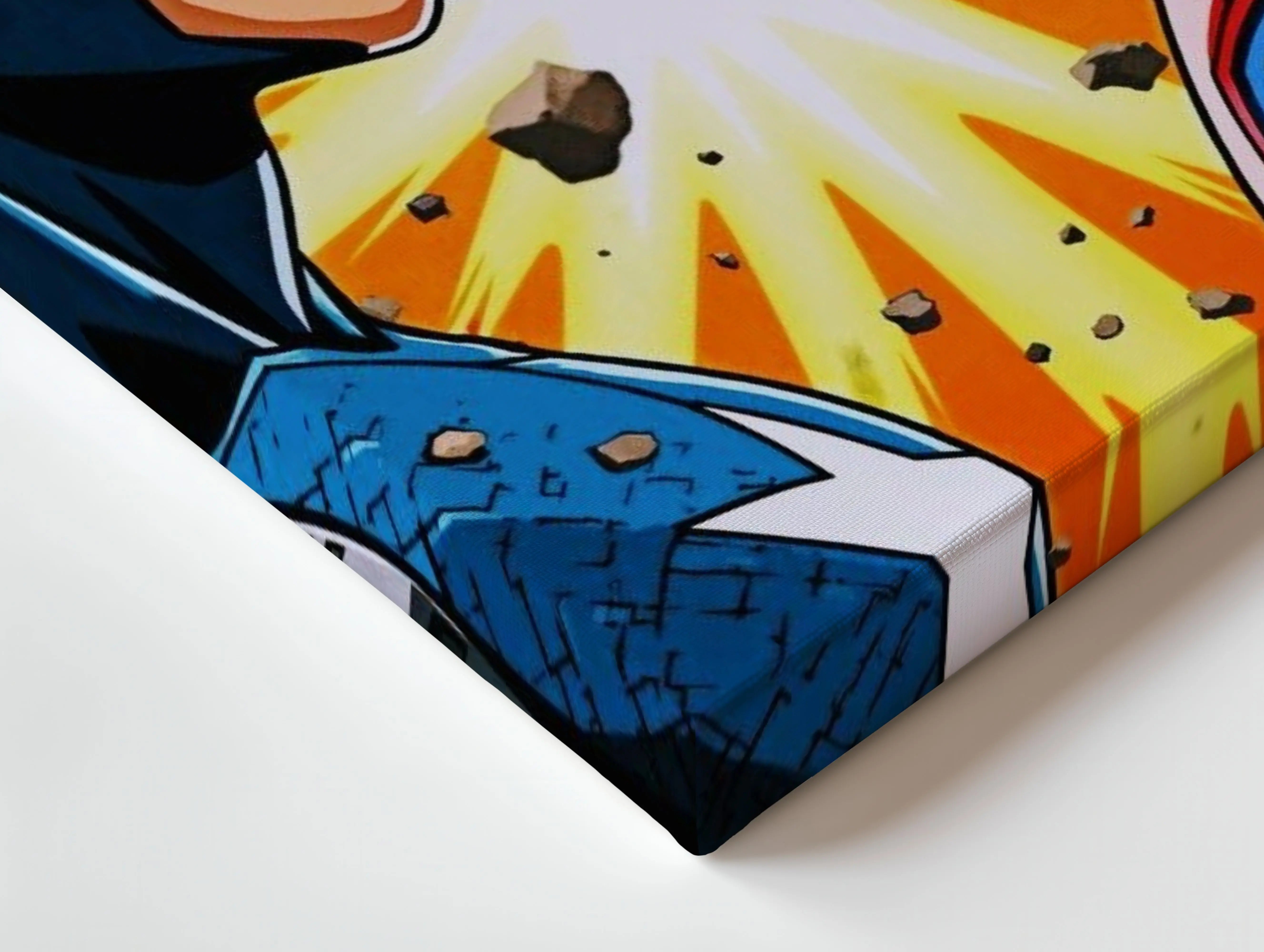 Heroes Face-Off Pop Art – Iconic Superhero Clash Wall Art | 4K Ultra Wrap Frame Wall Art in Pakistan | IBRELIA™ IBRELIA
