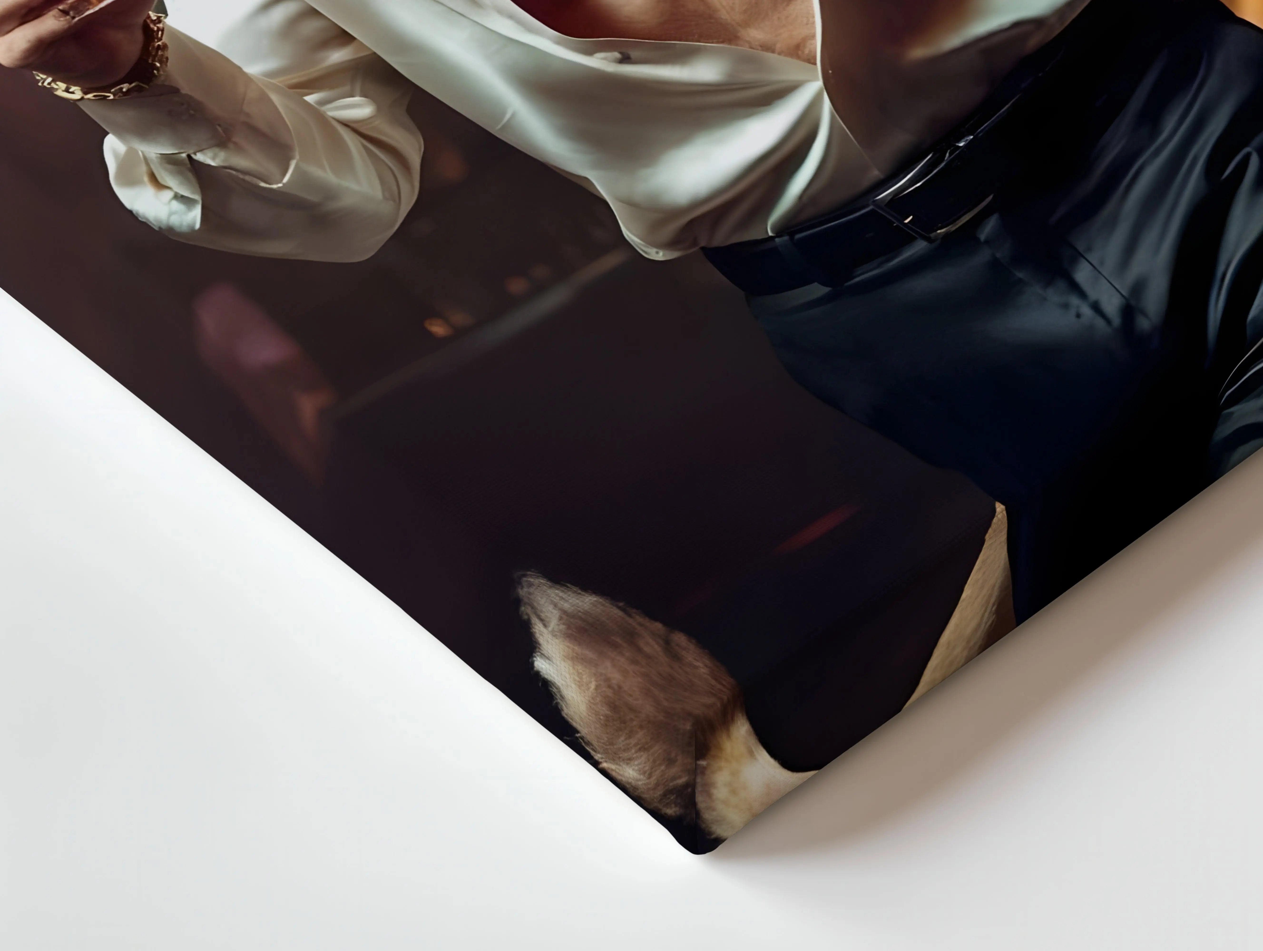 Gentleman Lion Luxury Art – 4K Ultra Wrap Frame Wall Art in Pakistan | IBRELIA™ IBRELIA