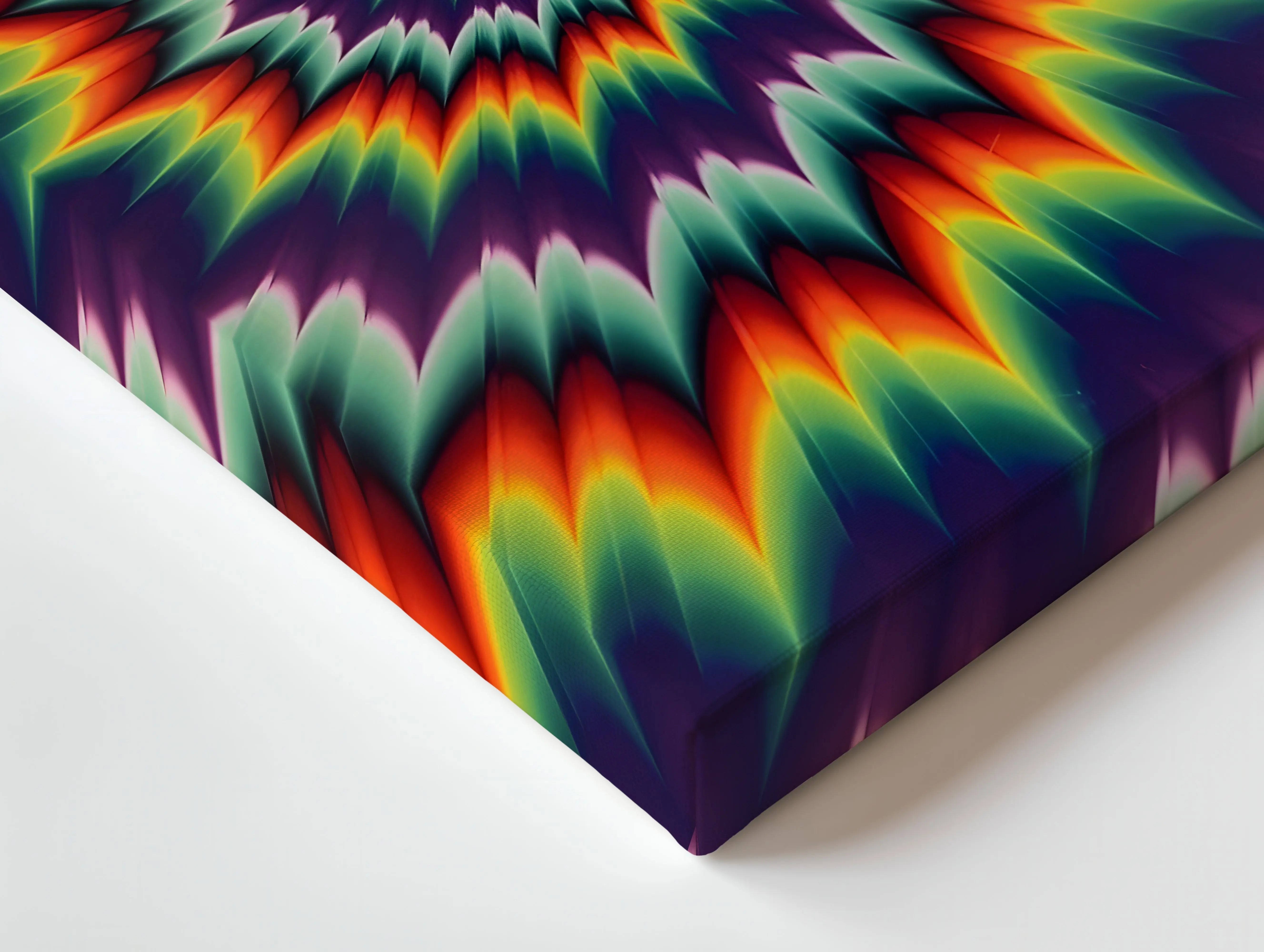 Psychedelic Vortex Spectrum – Abstract 4K Ultra Wrap Frame Wall Art in Pakistan | IBRELIA™ IBRELIA