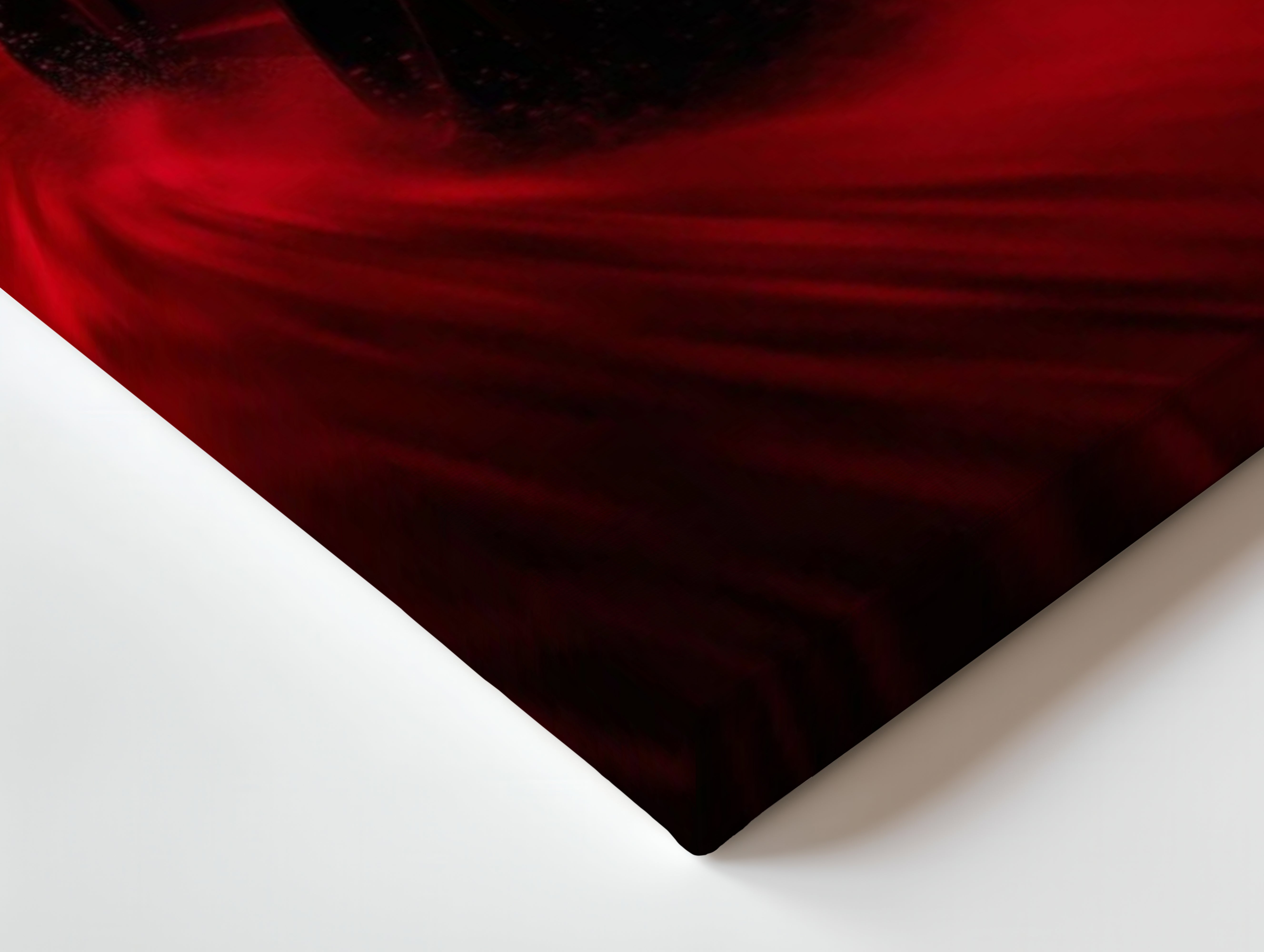 Crimson Velocity Night Drive – 4K Ultra Wrap Frame Supercar Wall Art | IBRELIA™