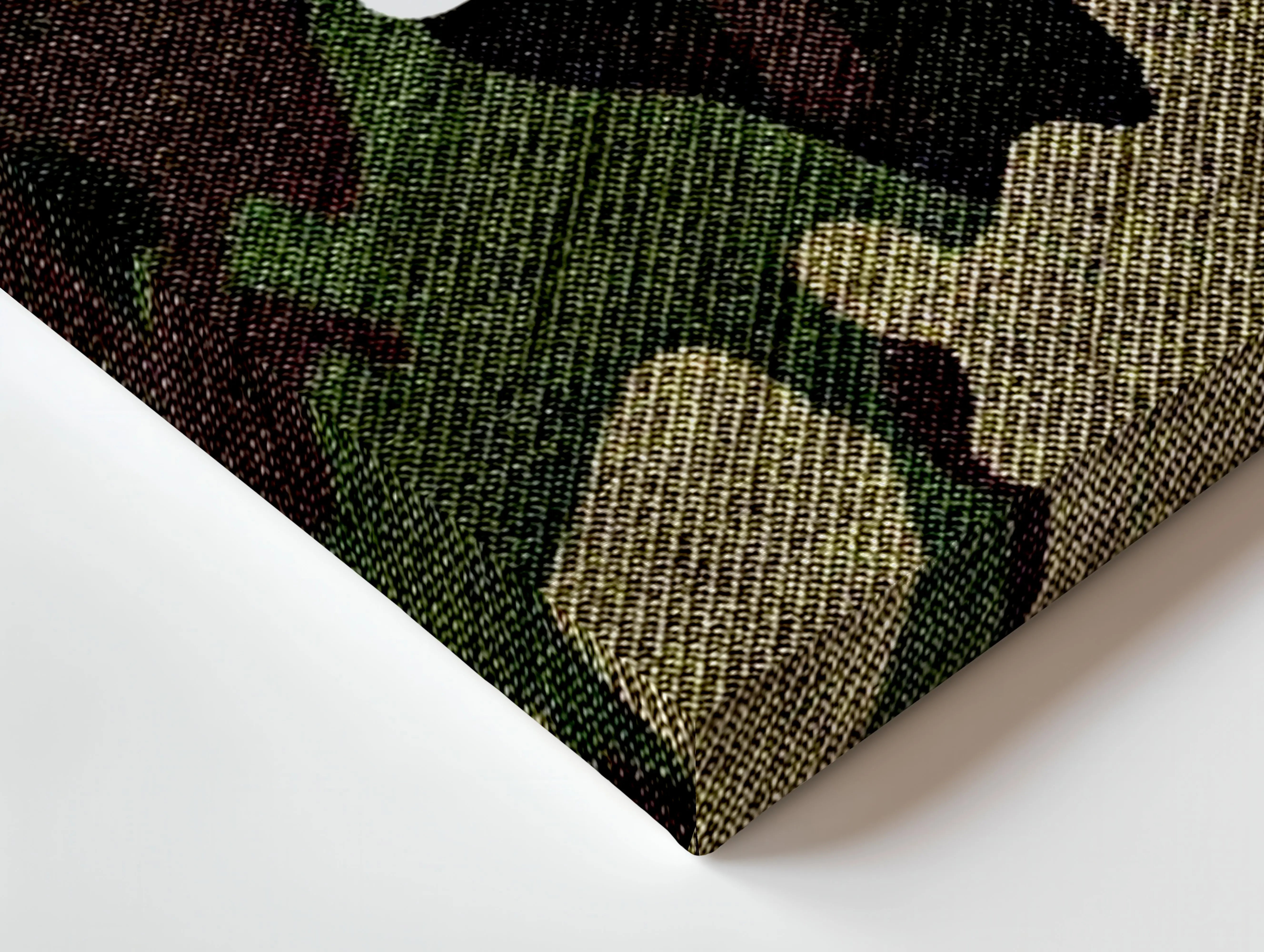 Camo Nike Minimal Wall Art – Streetwear Aesthetic Canvas Frame | Military Pattern Sneaker Style Poster Pakistan | IBRELIA™ IBRELIA