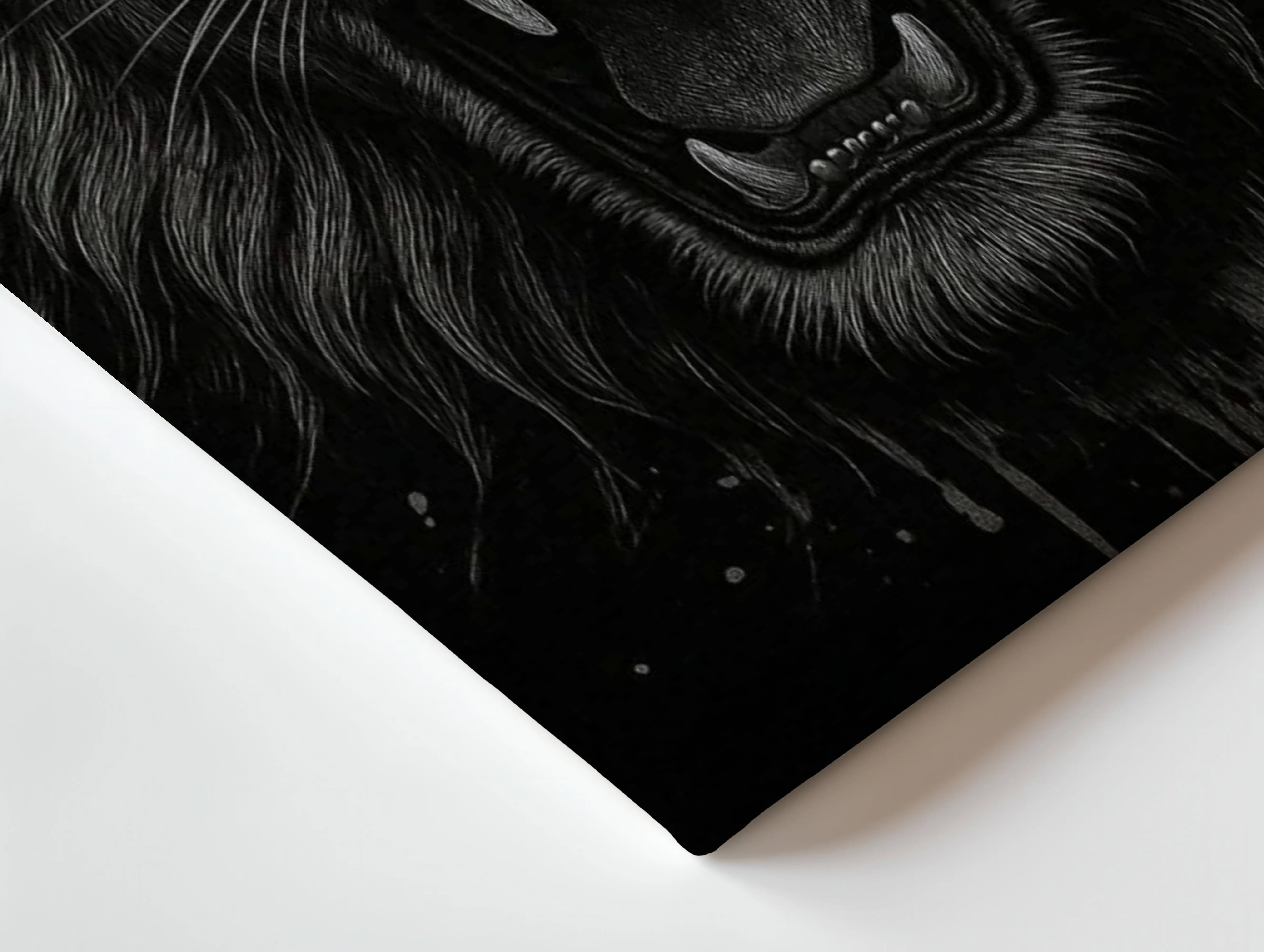 Blue-Eyed Fury – Roaring Lion 4K Ultra Wrap Frame Wall Art in Pakistan | IBRELIA™ IBRELIA