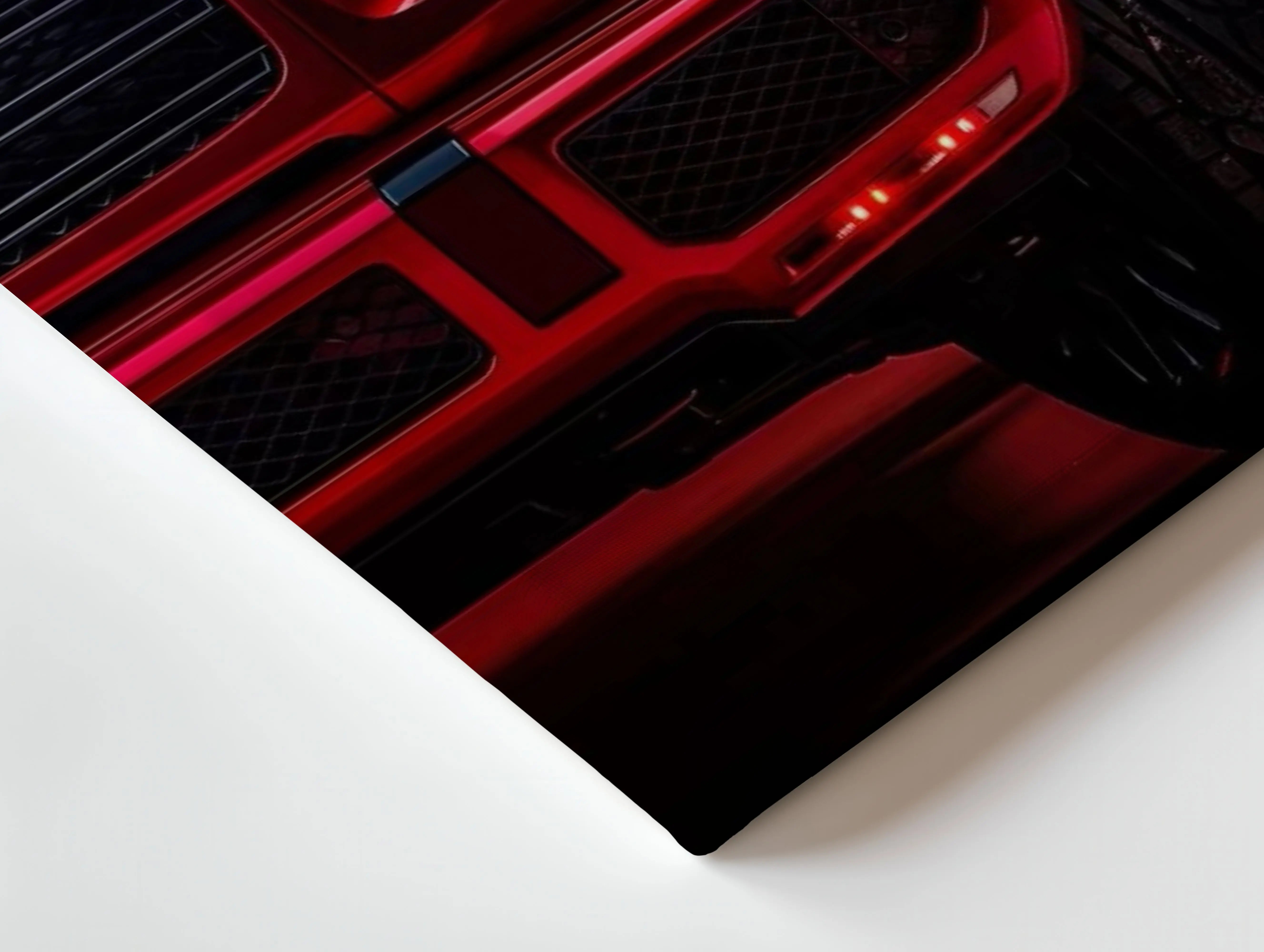 Red Beast Luxury SUV Art – 4K Ultra Wrap Frame Wall Art in Pakistan | IBRELIA™ IBRELIA