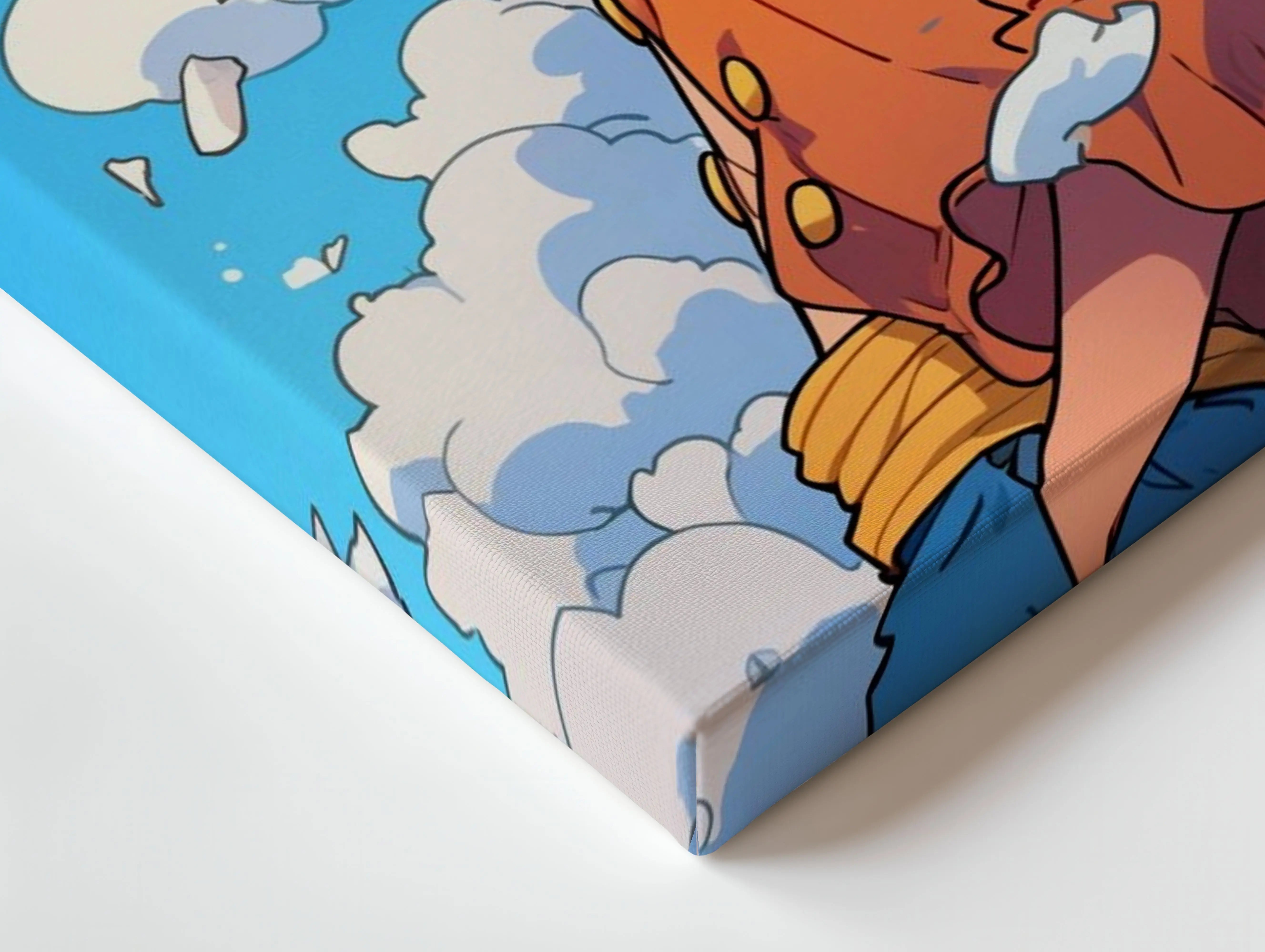 Monkey D. Luffy Smile Wall Art – One Piece Anime Canvas Frame | Luffy Straw Hat Poster Pakistan | IBRELIA™ IBRELIA