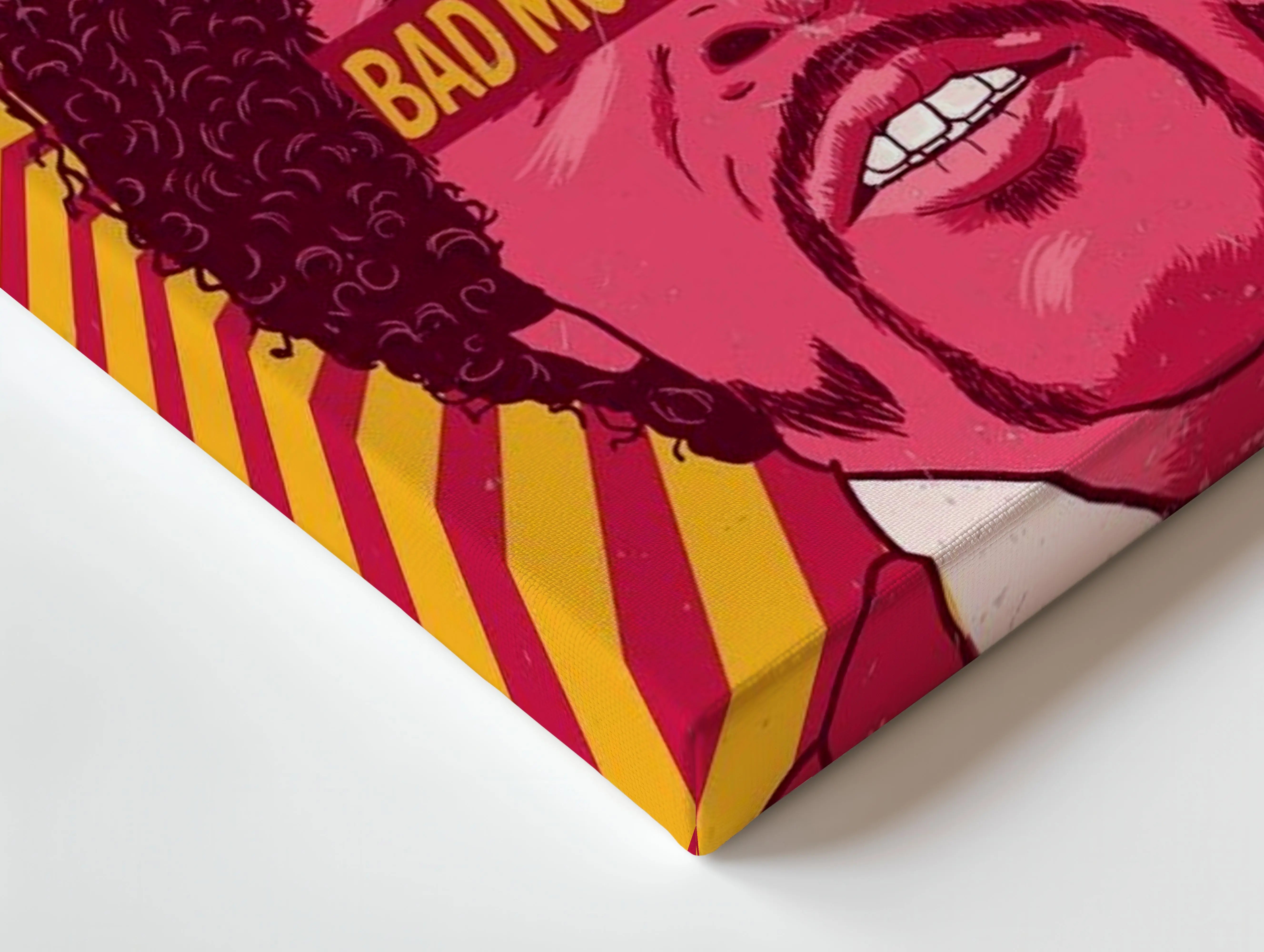 Bad Motherfucker Pop Art – Retro Rebel Icon Wall Art | 4K Ultra Wrap Frame Wall Art in Pakistan | IBRELIA™ IBRELIA