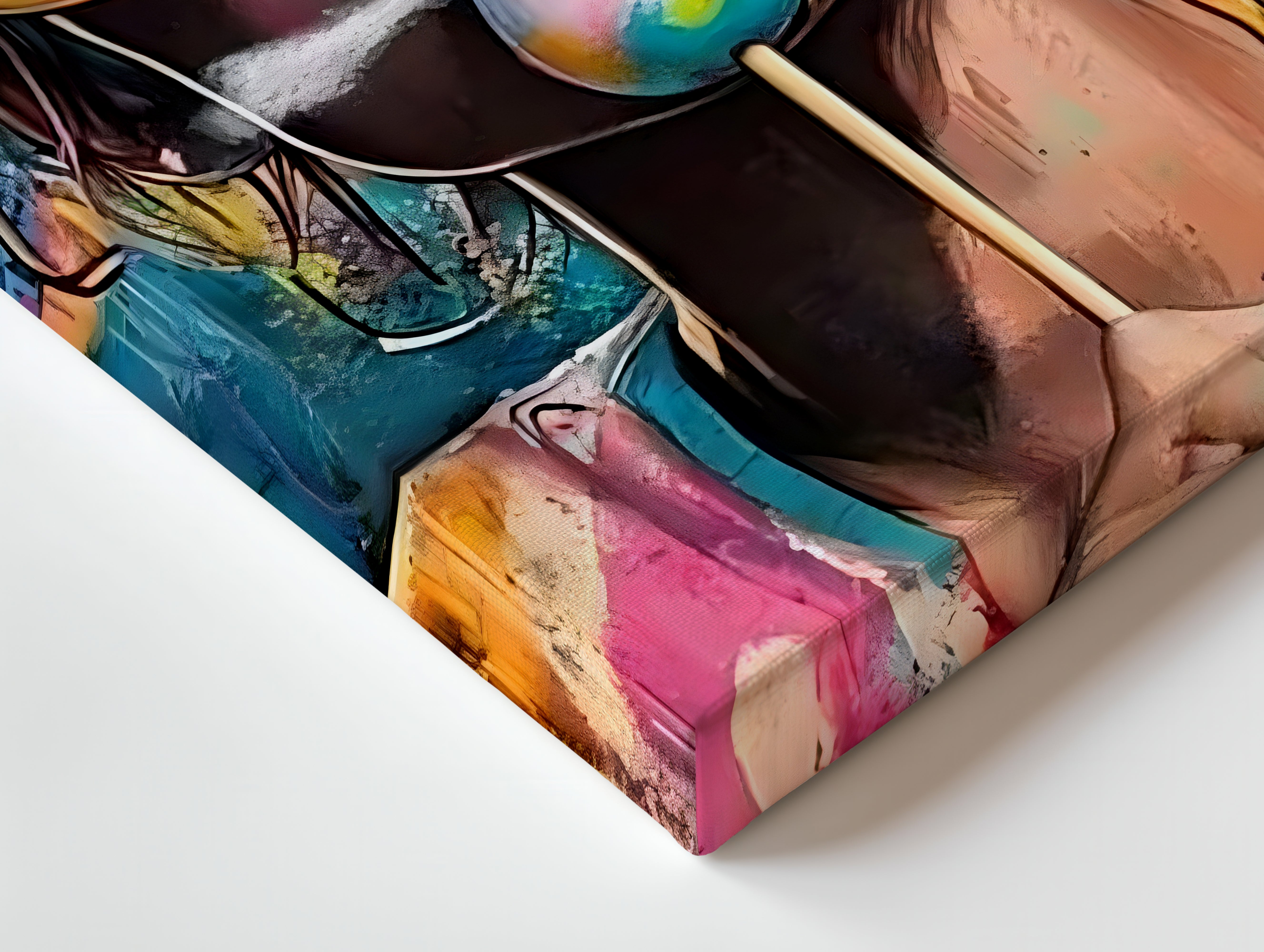 Pop Girl Lollipop Art – 4K Ultra Wrap Frame Wall Art in Pakistan | IBRELIA™