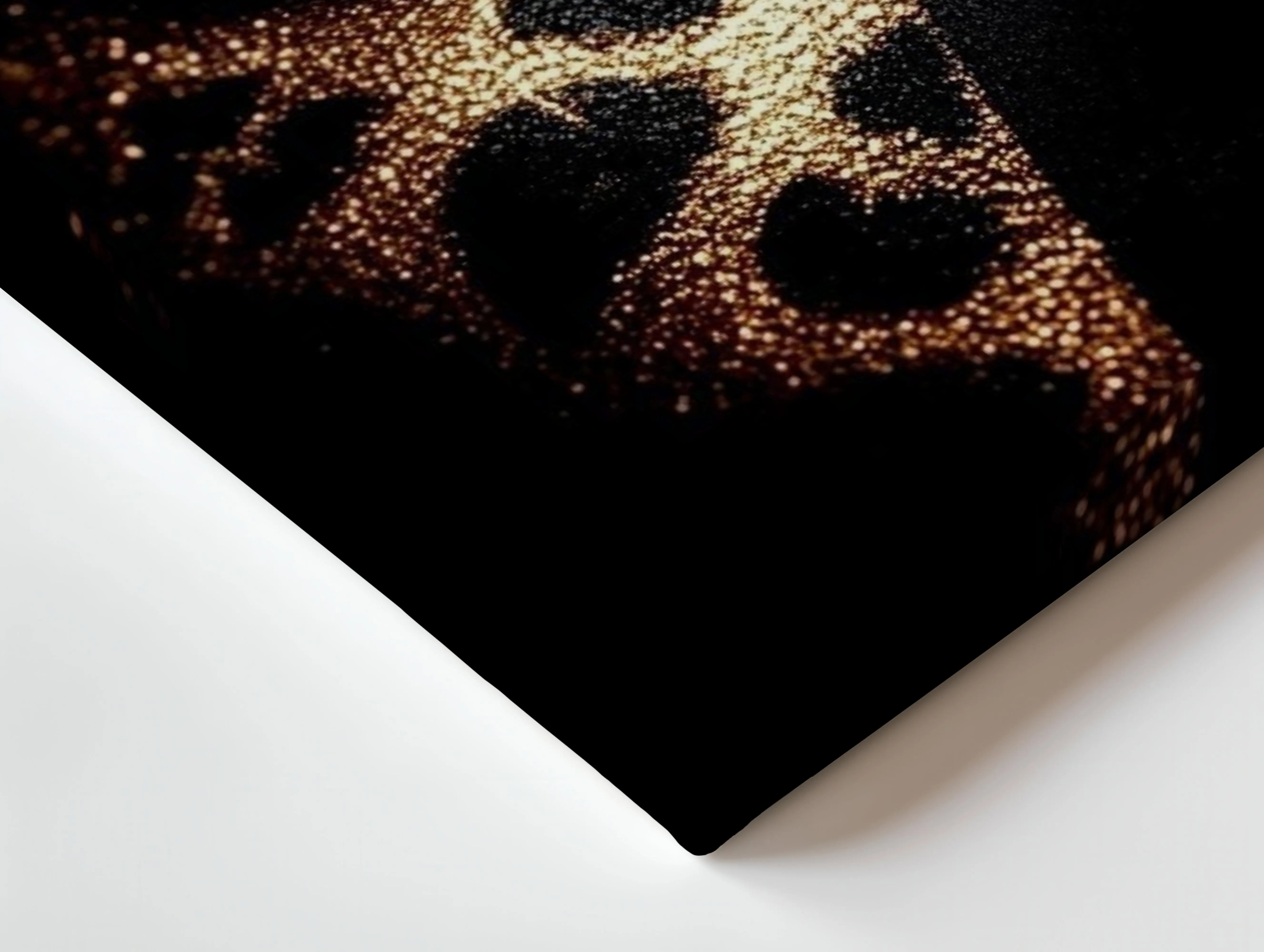Golden Leopard Gaze Art – 4K Ultra Wrap Frame Wall Art in Pakistan | IBRELIA™ IBRELIA