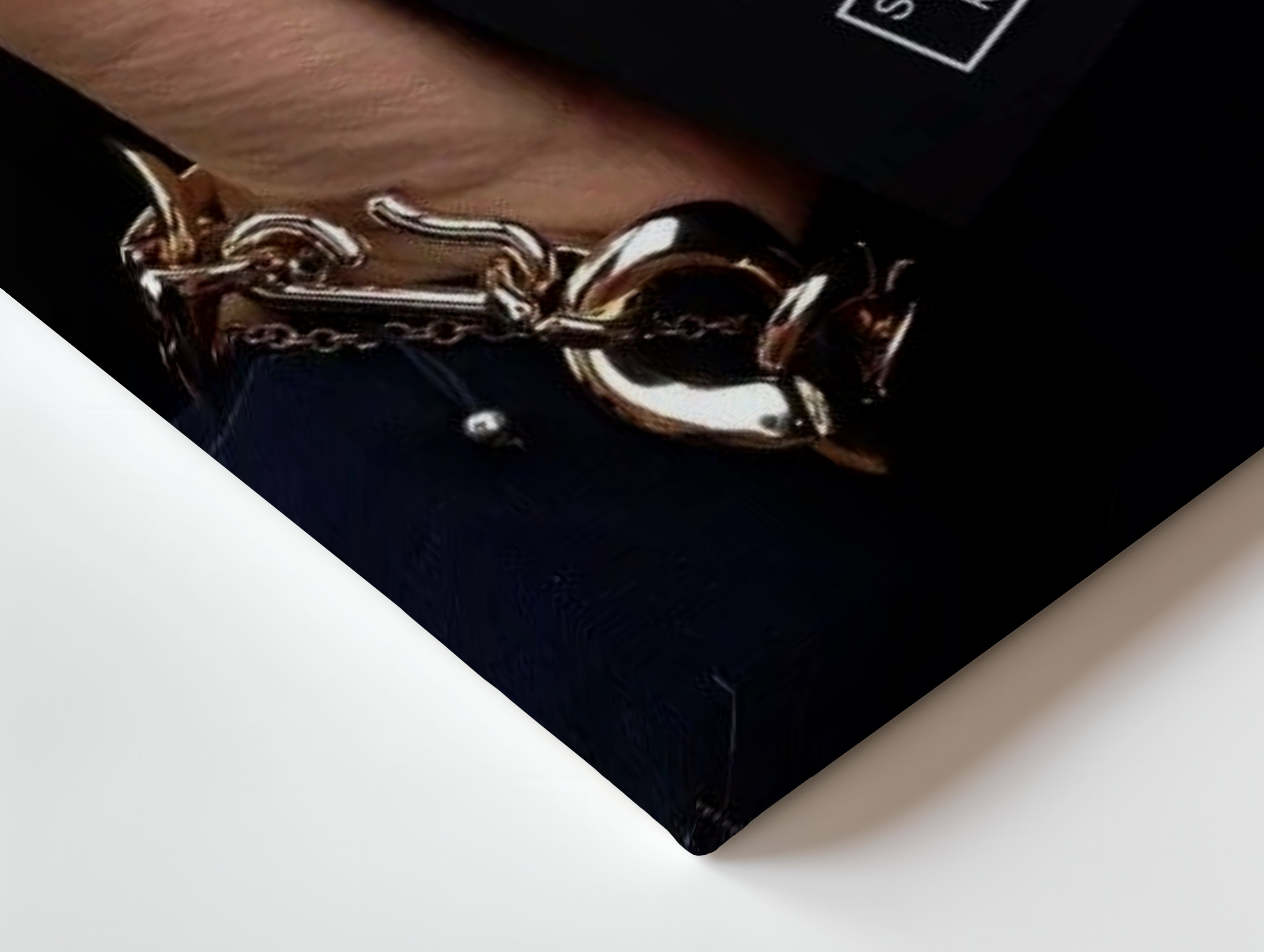 Chanel Noir Cigarette Box Glam Art – 4K Ultra Wrap Frame Wall Art in Pakistan | IBRELIA™