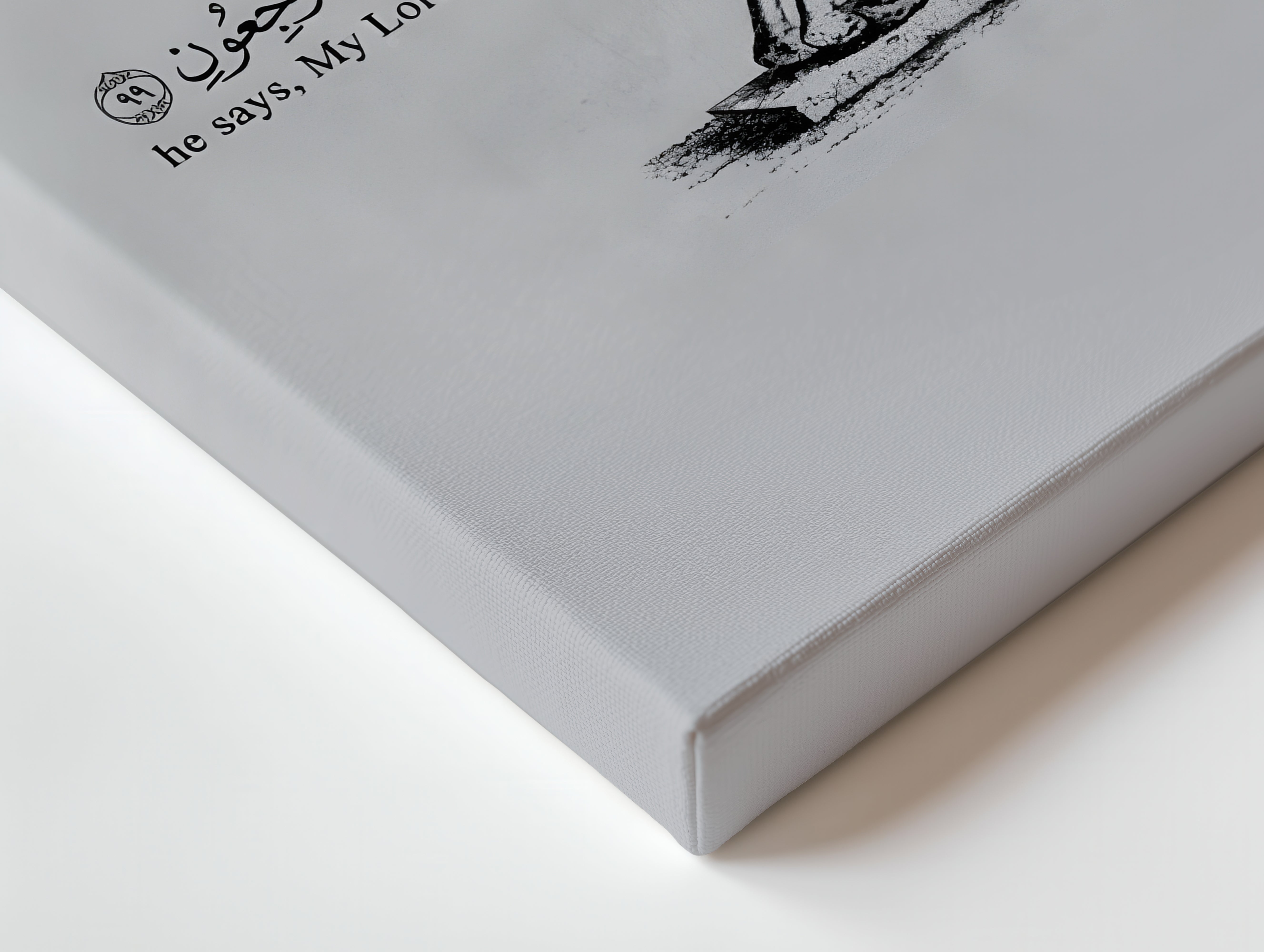 My Lord Send Me Back Art – Islamic Reminder Skeleton | 4K Ultra Wrap Frame Wall Art in Pakistan | IBRELIA™