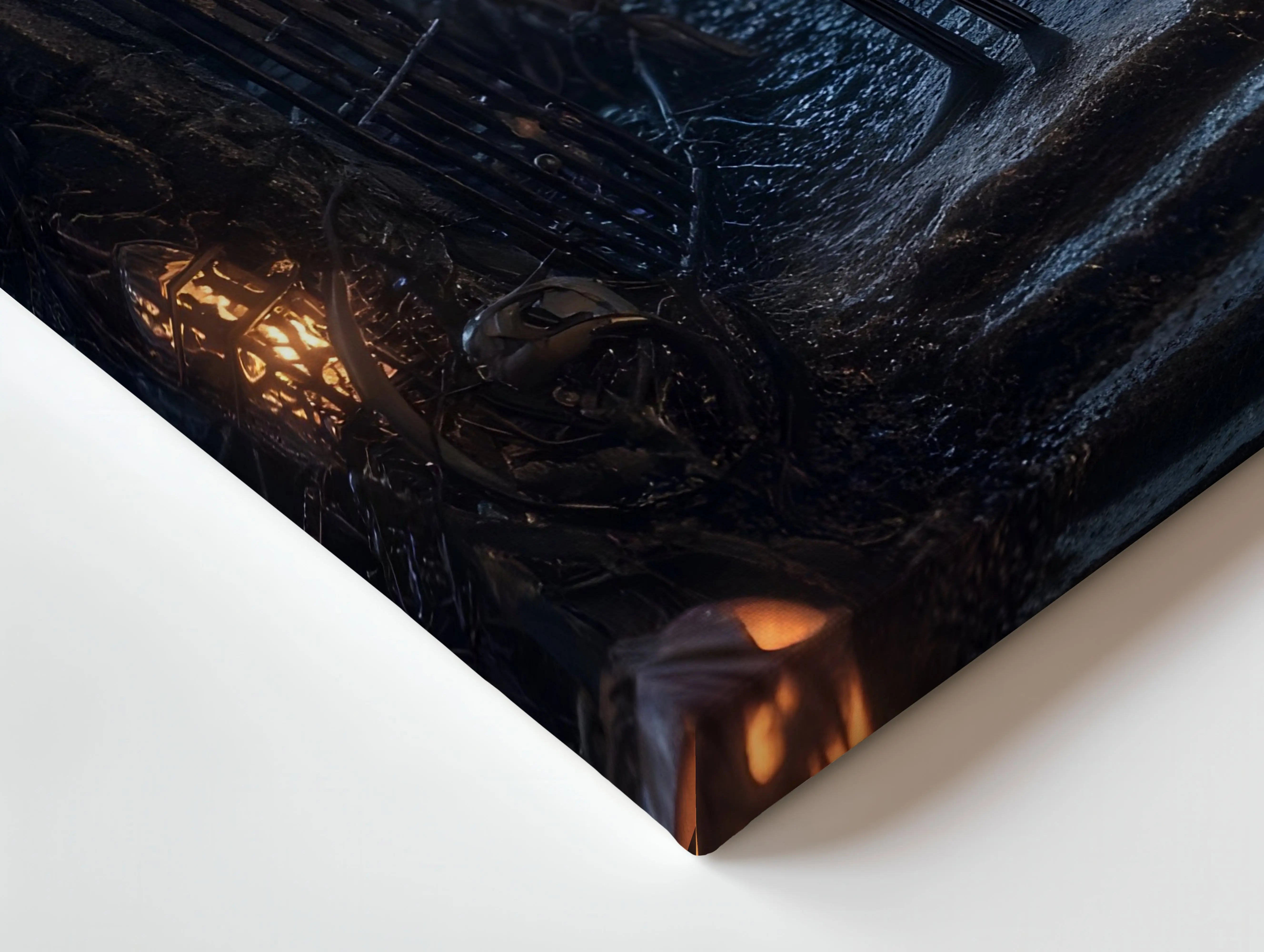 Pumpkin King Night Walk – Dark Fantasy Halloween Art | 4K Ultra Wrap Frame Wall Art in Pakistan | IBRELIA™ IBRELIA
