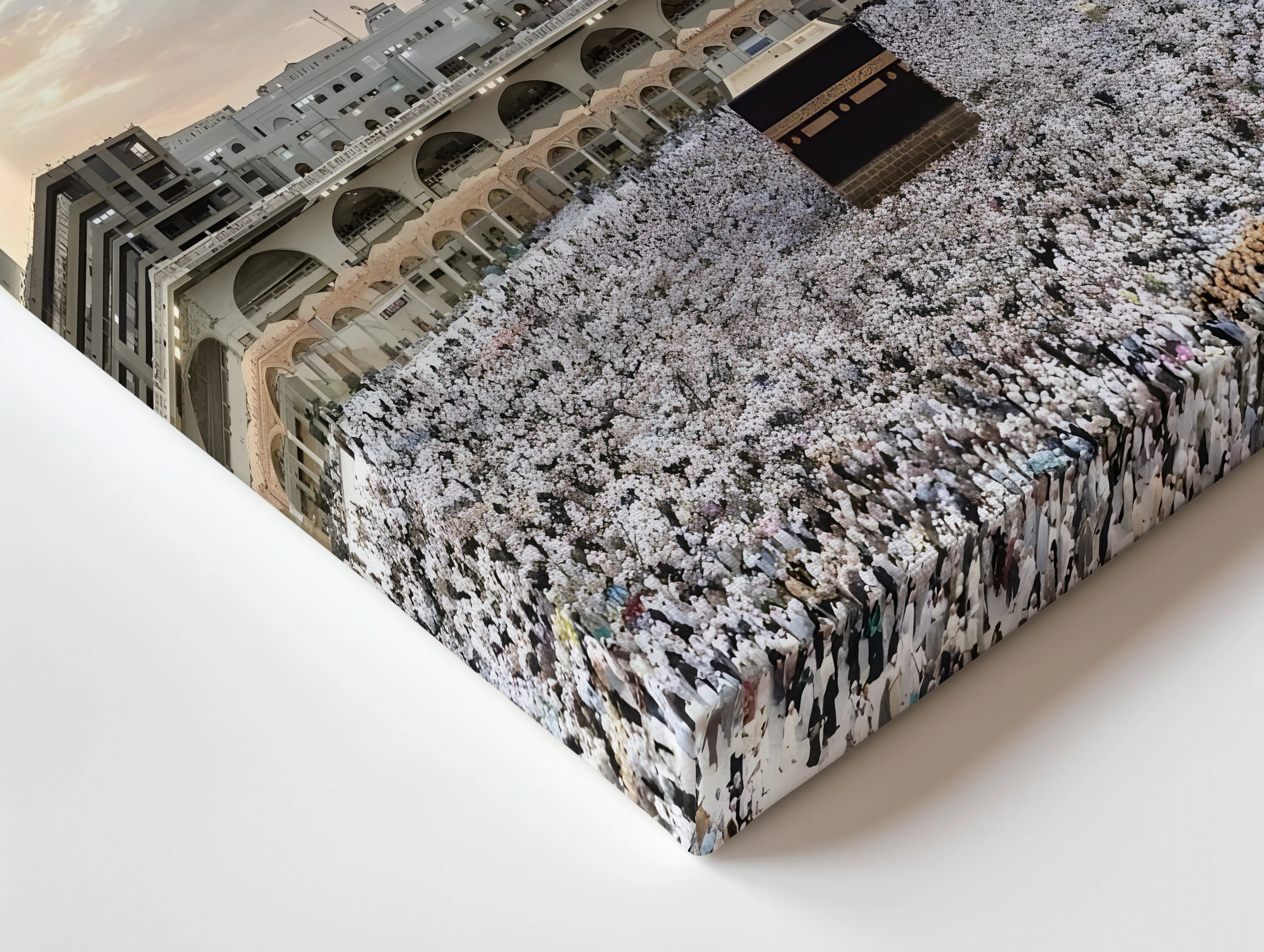 Kaaba Tawaf Serenity Art – Makkah Haram Sunset Wall Art | 4K Ultra Wrap Frame Wall Art in Pakistan | IBRELIA™ IBRELIA