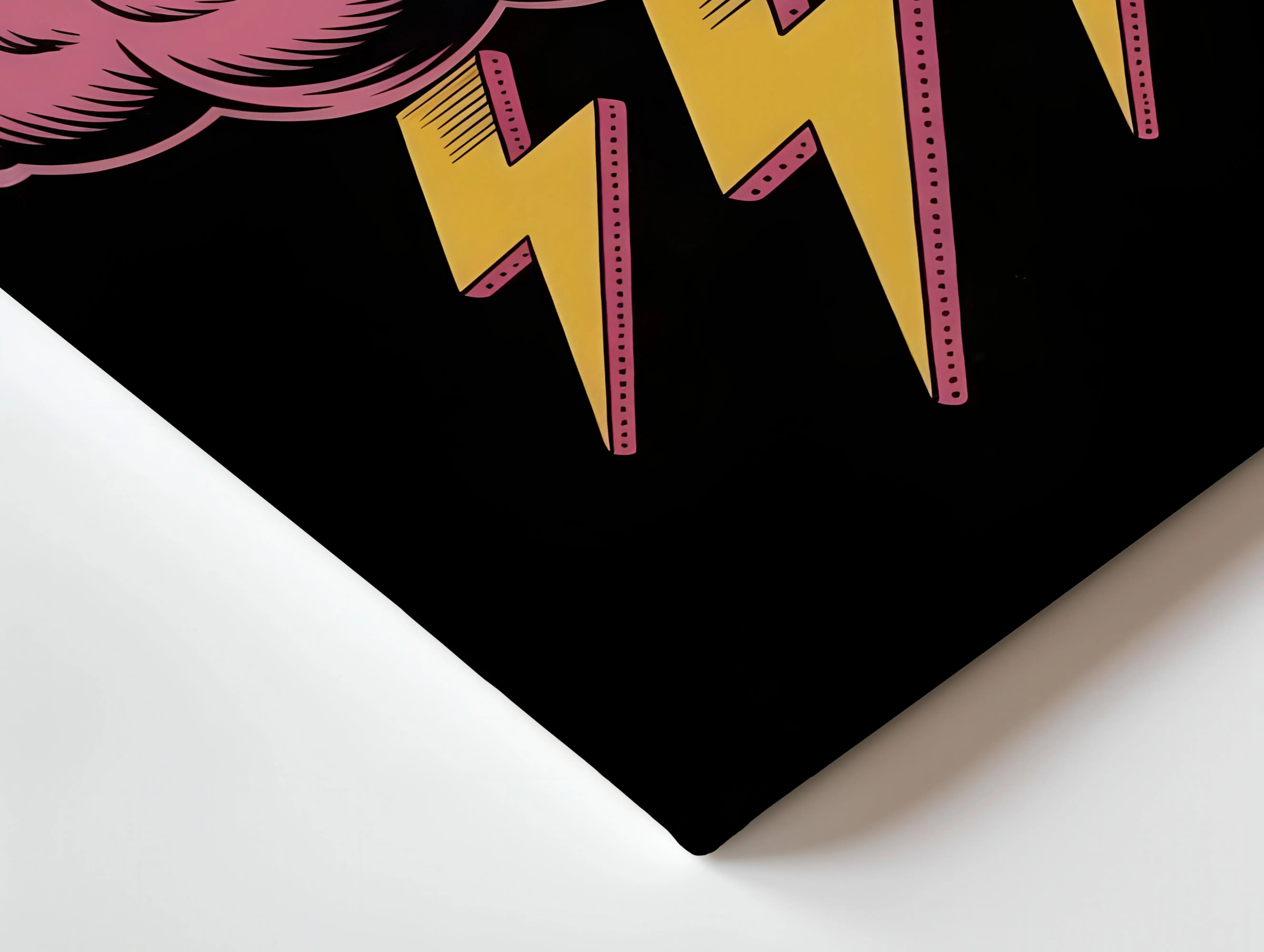 Bitcoin Storm Vision – 4K Ultra Wrap Frame Crypto Pop Art Wall Art | IBRELIA™ IBRELIA