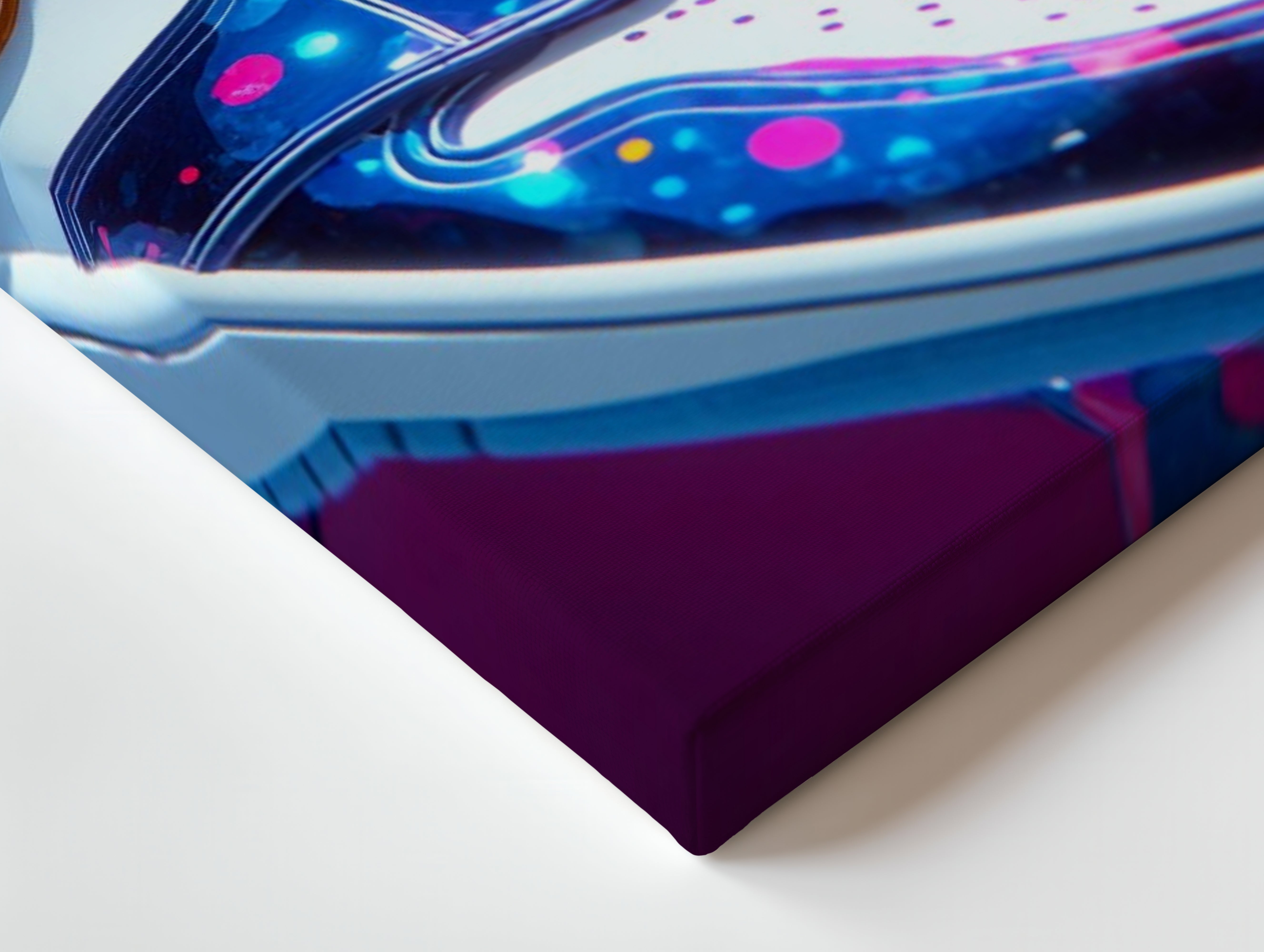 Neon Street Sneakers Art – 4K Ultra Wrap Frame Wall Art in Pakistan | IBRELIA™