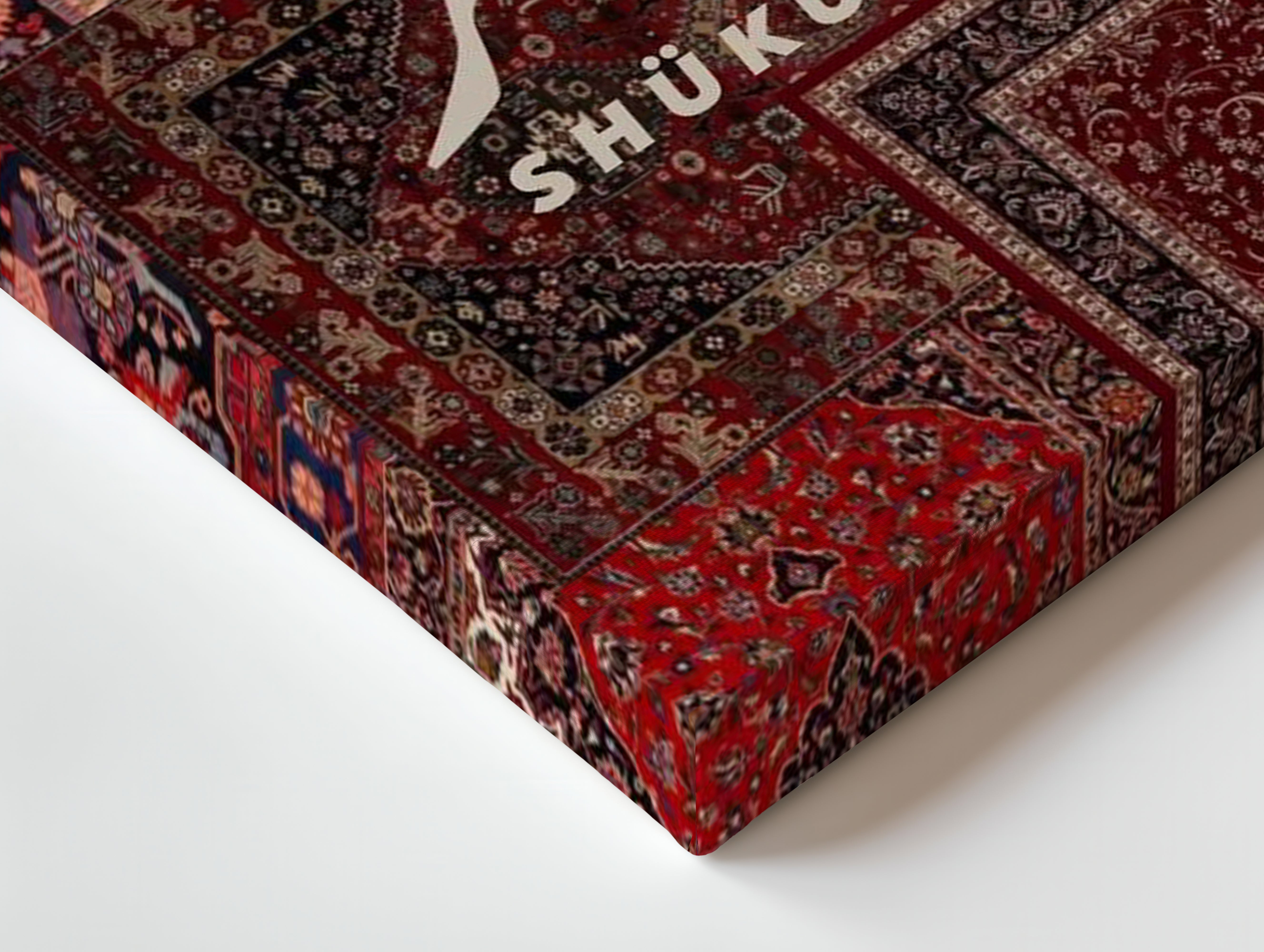 Shukur Islamic Calligraphy Wall Art – Persian Pattern Design | 4K Ultra Wrap Frame Wall Art in Pakistan | IBRELIA™