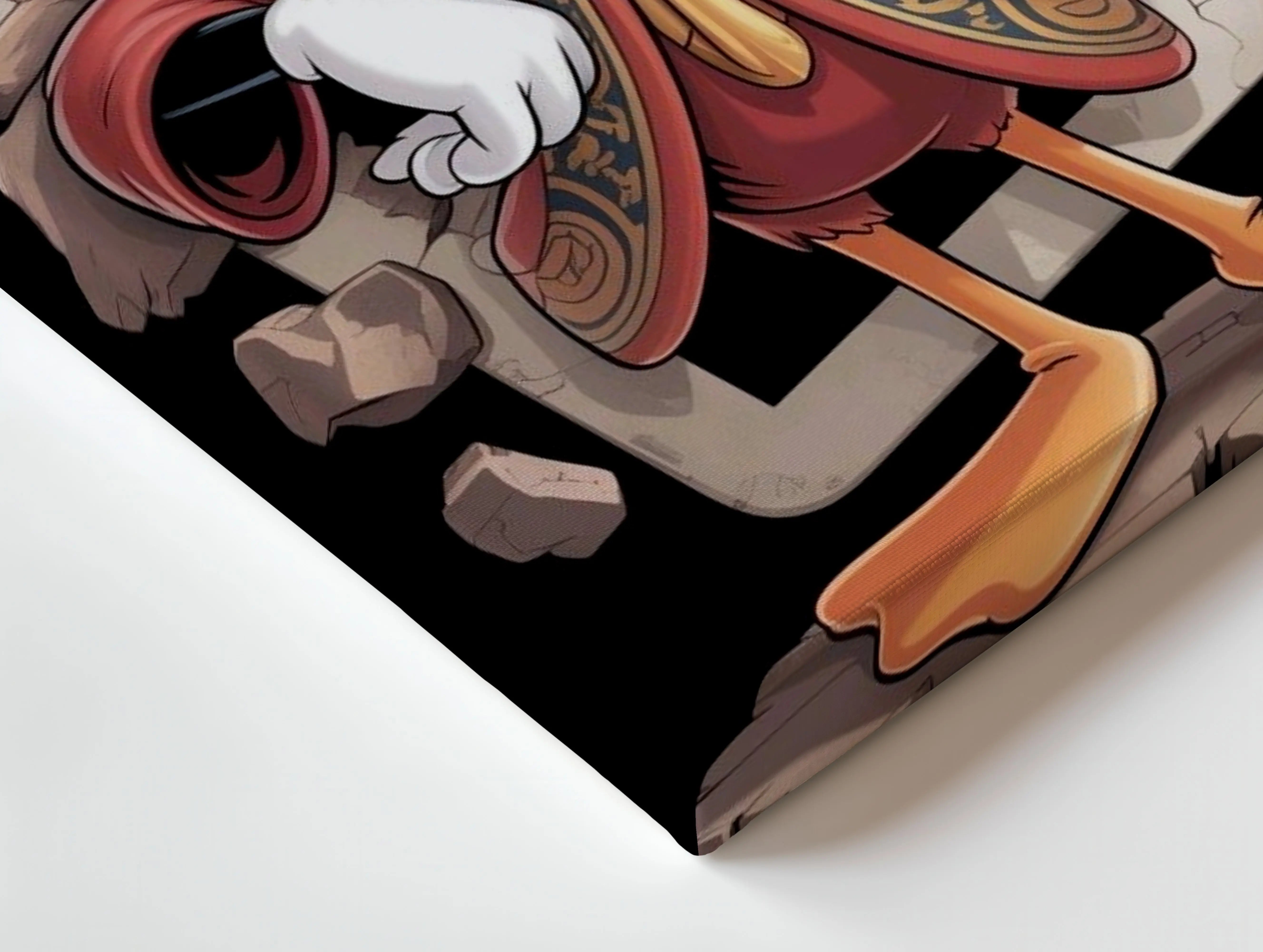 Daffy Duck King of Spades Art – 4K Ultra Wrap Frame Wall Art in Pakistan | IBRELIA™ IBRELIA