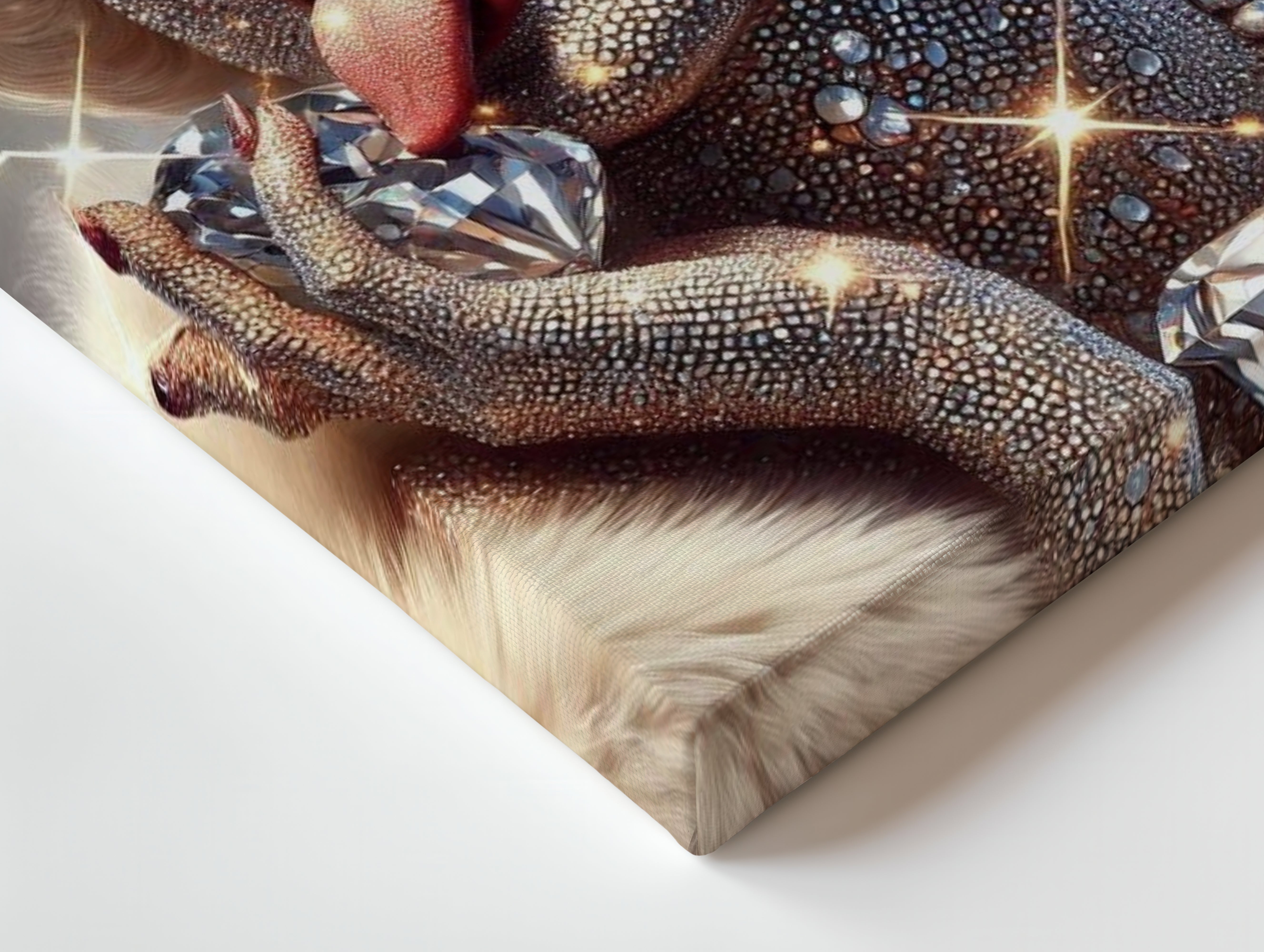 Diamond Desire Glamour Art – 4K Ultra Wrap Frame Wall Art in Pakistan | IBRELIA™