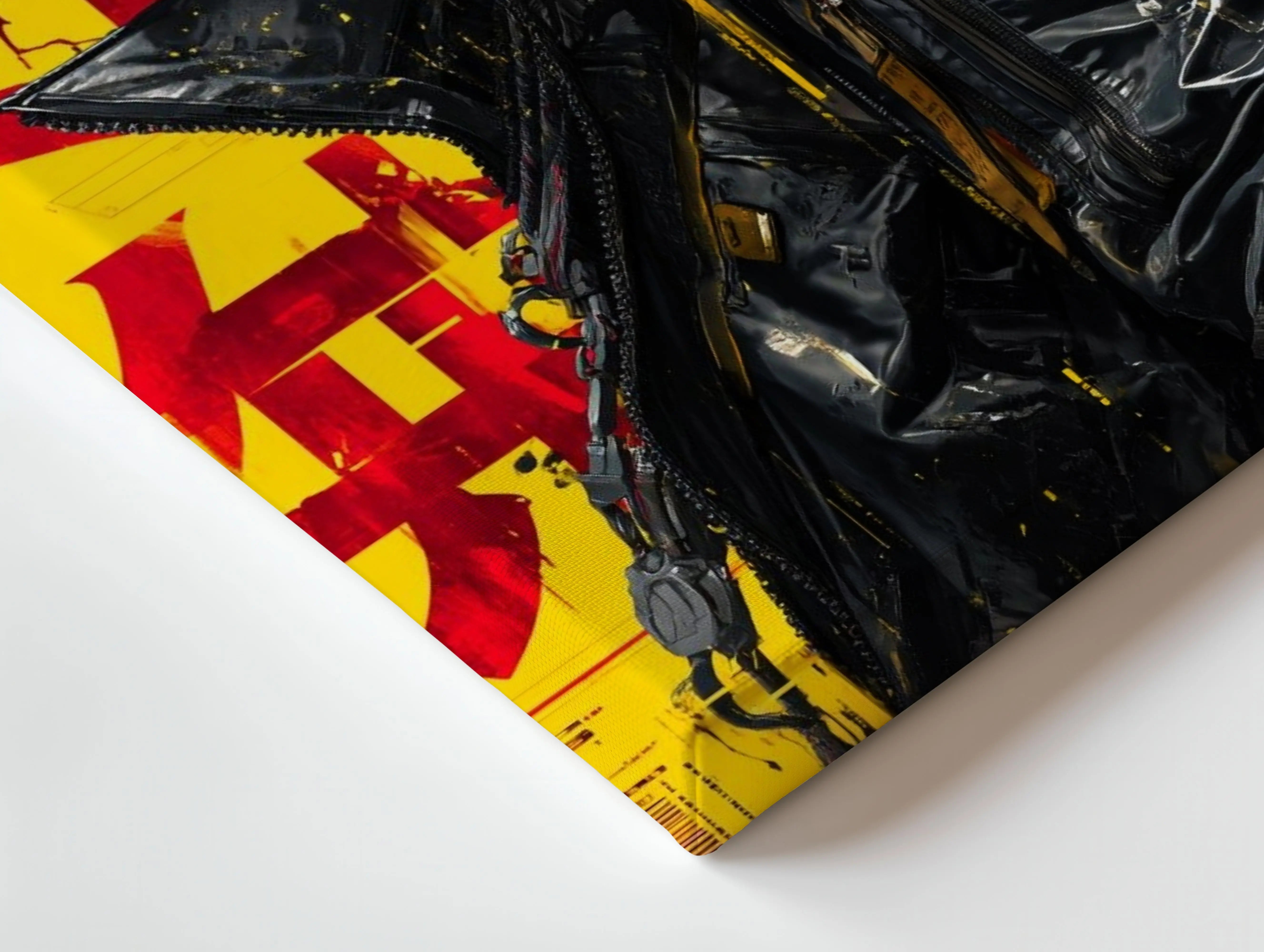 Masked Cyberpunk Warrior Art – 4K Ultra Wrap Frame Wall Art in Pakistan | IBRELIA™ IBRELIA