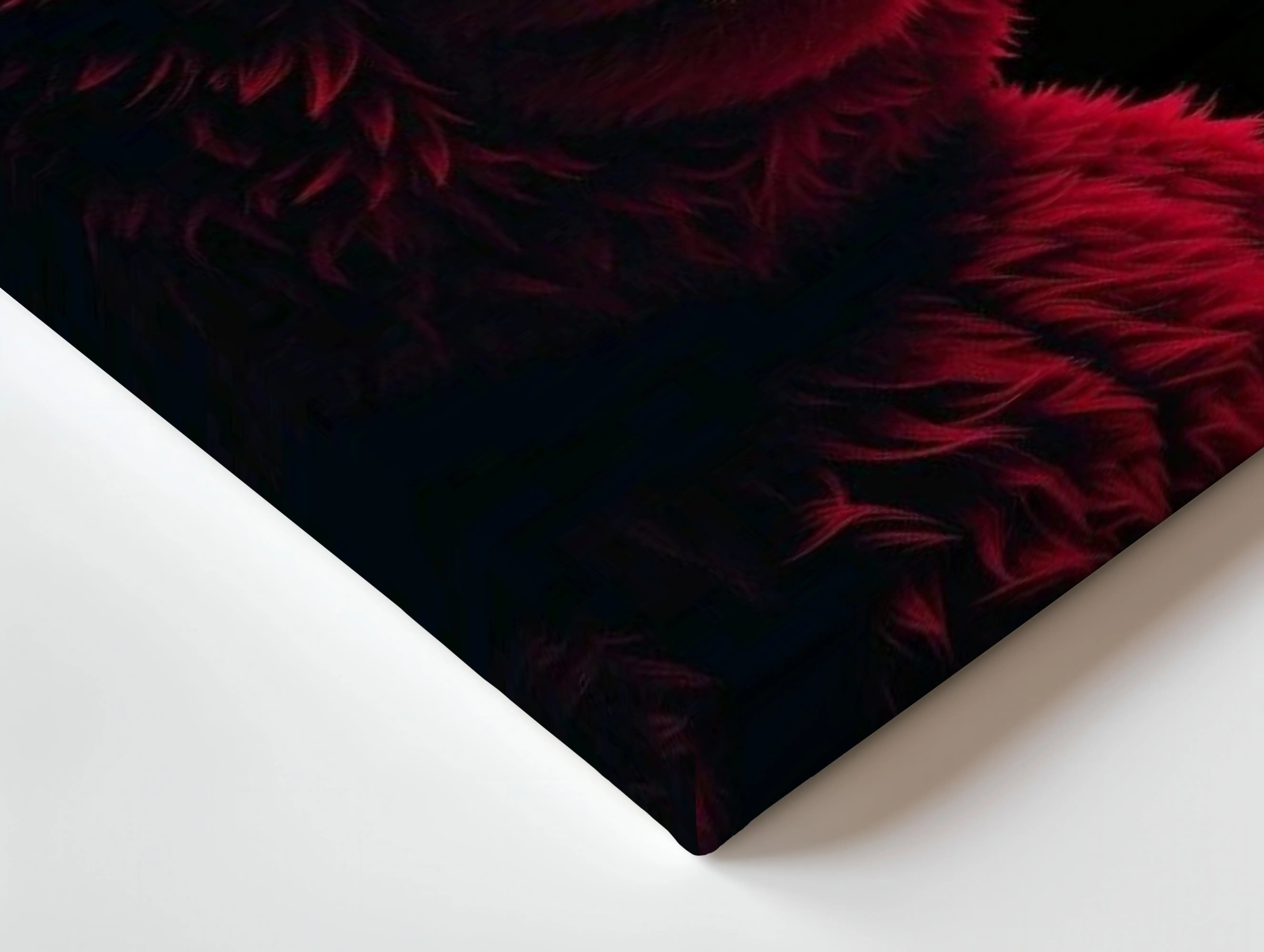 Red Bear Swagger Art – 4K Ultra Wrap Frame Wall Art in Pakistan | IBRELIA™ IBRELIA