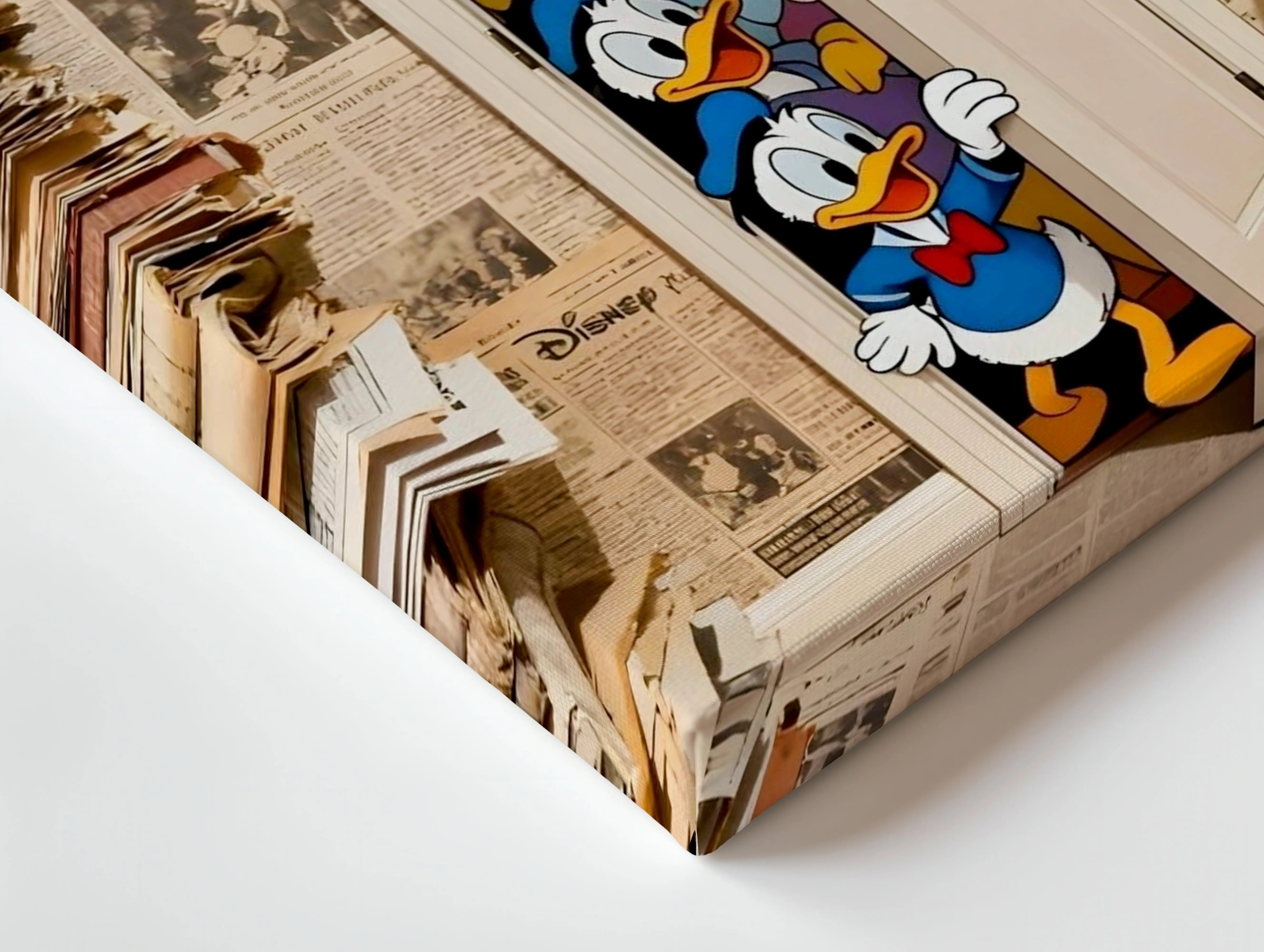 Disney Characters Door Wall Art – Mickey & Friends Canvas Frame | Vintage Cartoon Poster Pakistan | IBRELIA™ IBRELIA
