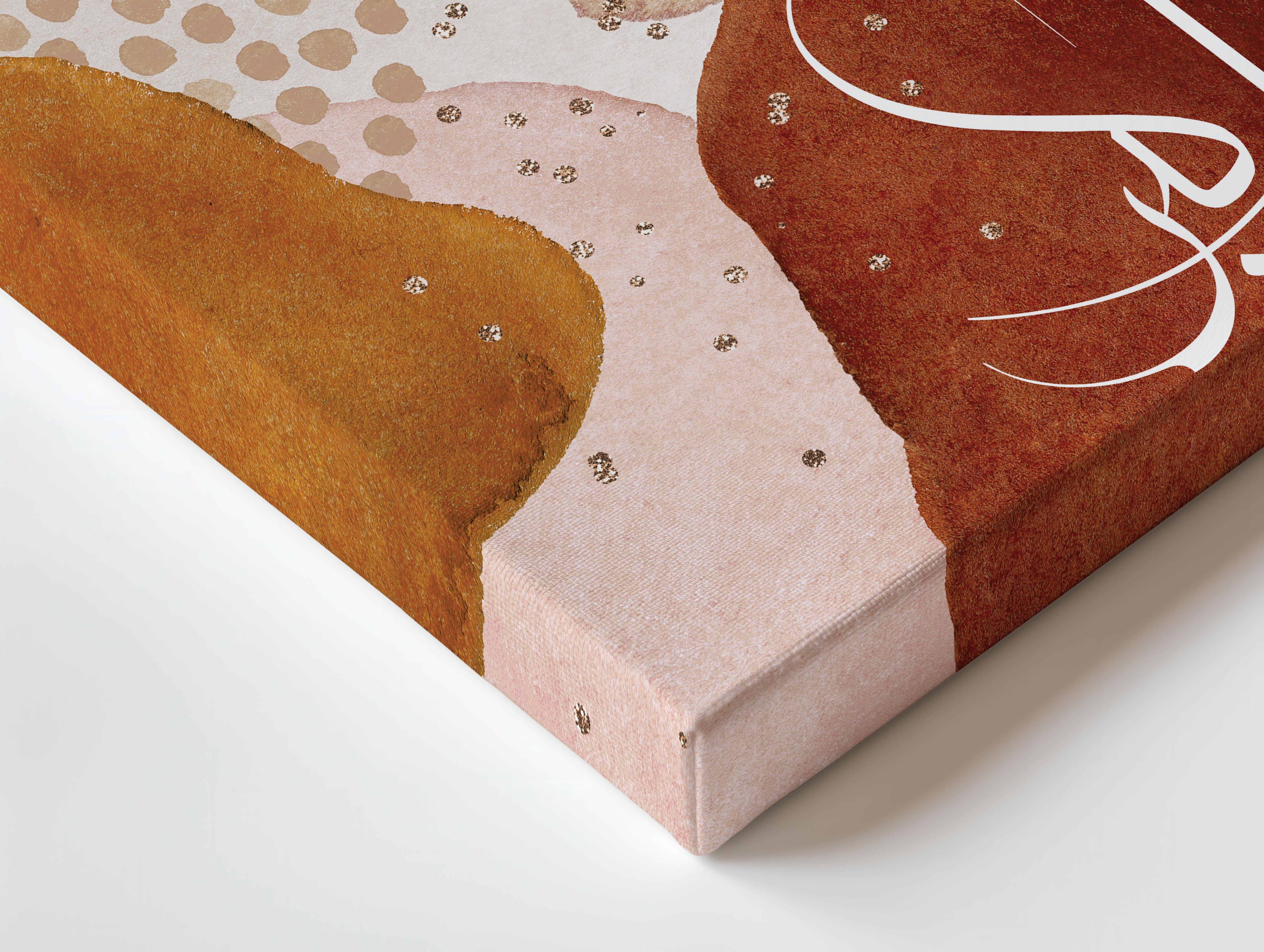 Allah Hu Akbar Abstract Islamic Wall Art | 4K Ultra Wrap Frame Modern Calligraphy Wall Art in Pakistan | IBRELIA™