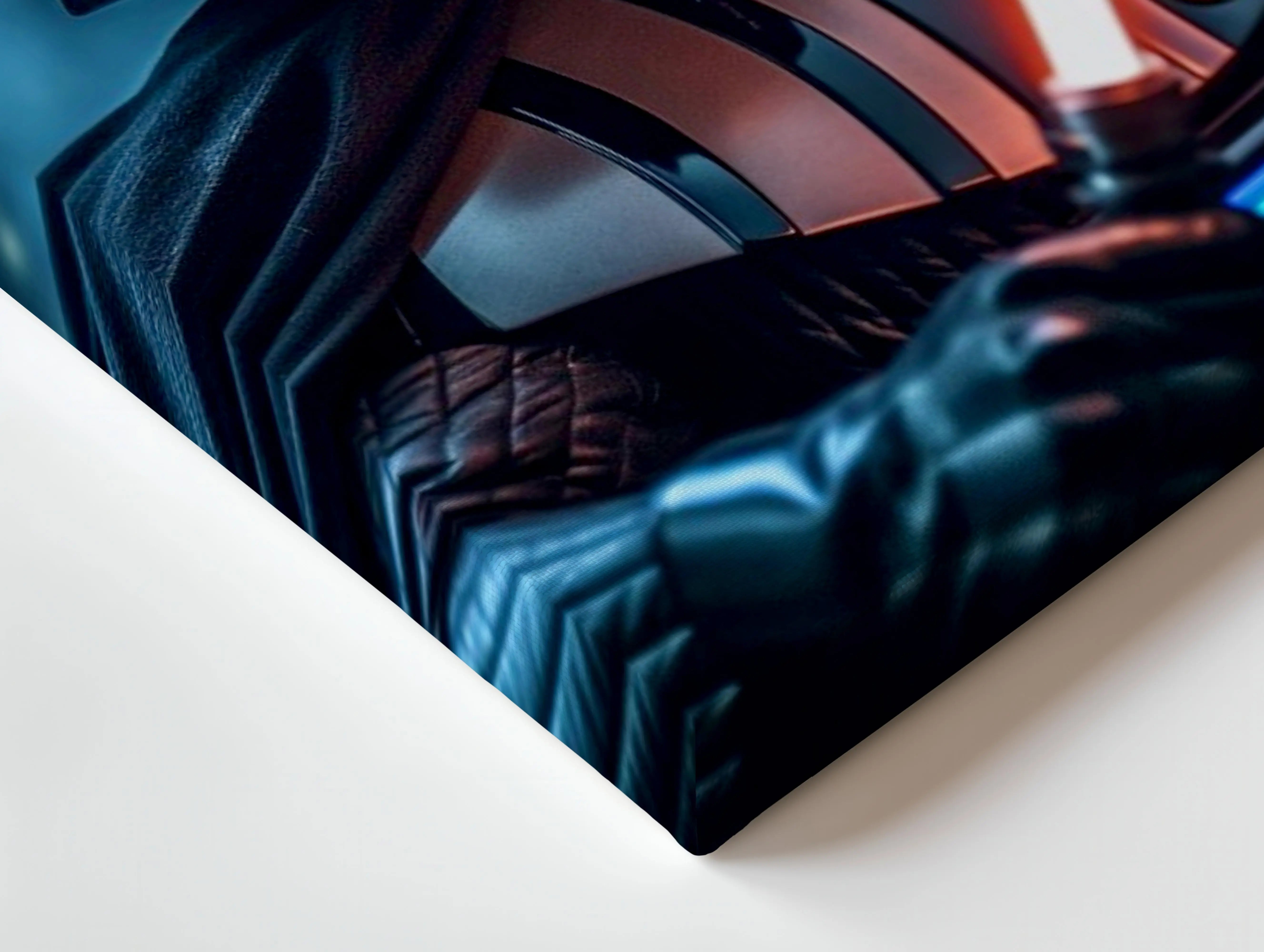 Dark Sith Warrior Wall Art – Futuristic Lightsaber Canvas Frame | Sci-Fi Villain Poster Pakistan | IBRELIA™ IBRELIA