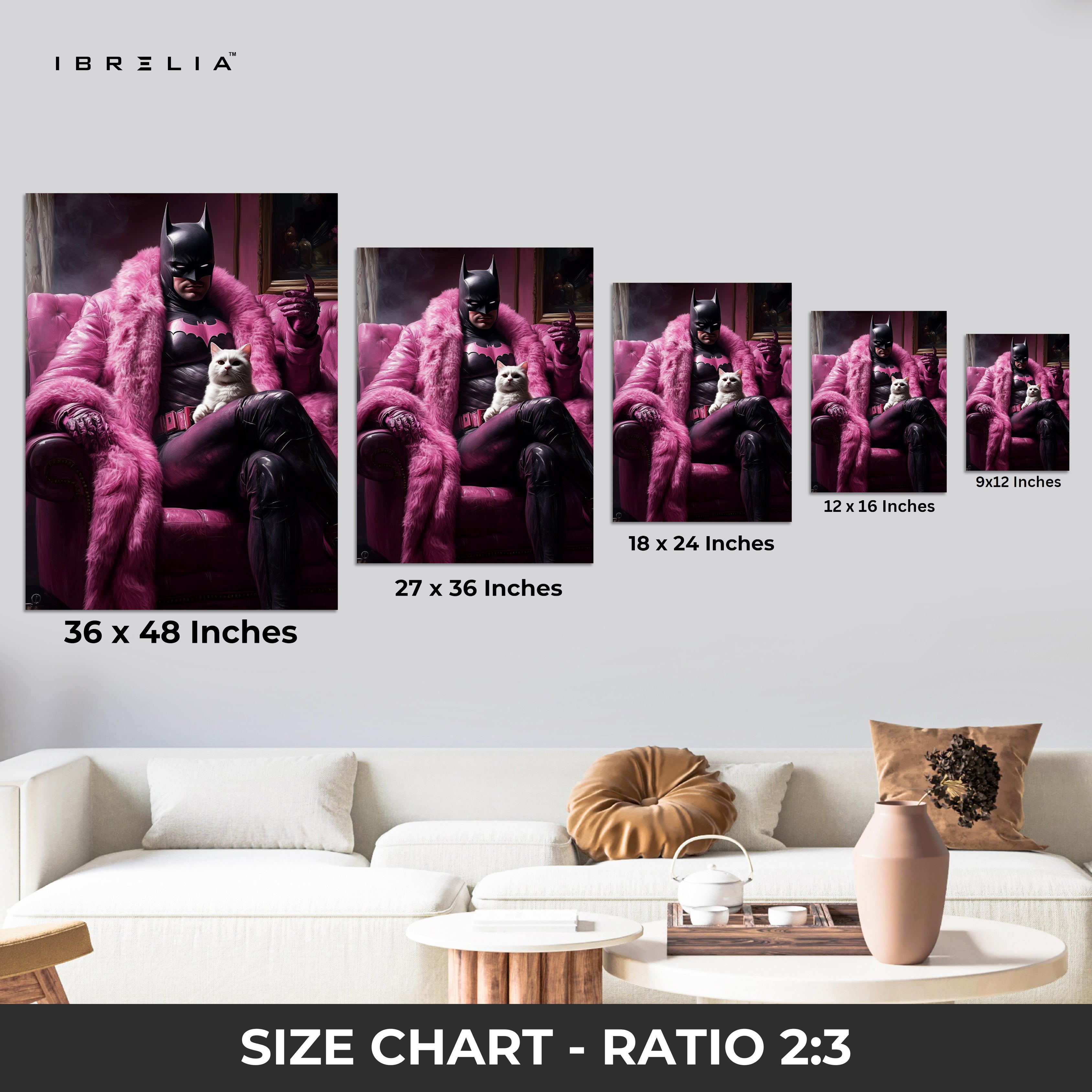 Batman Pink Luxury Art – 4K Ultra Wrap Frame Wall Art in Pakistan | IBRELIA™