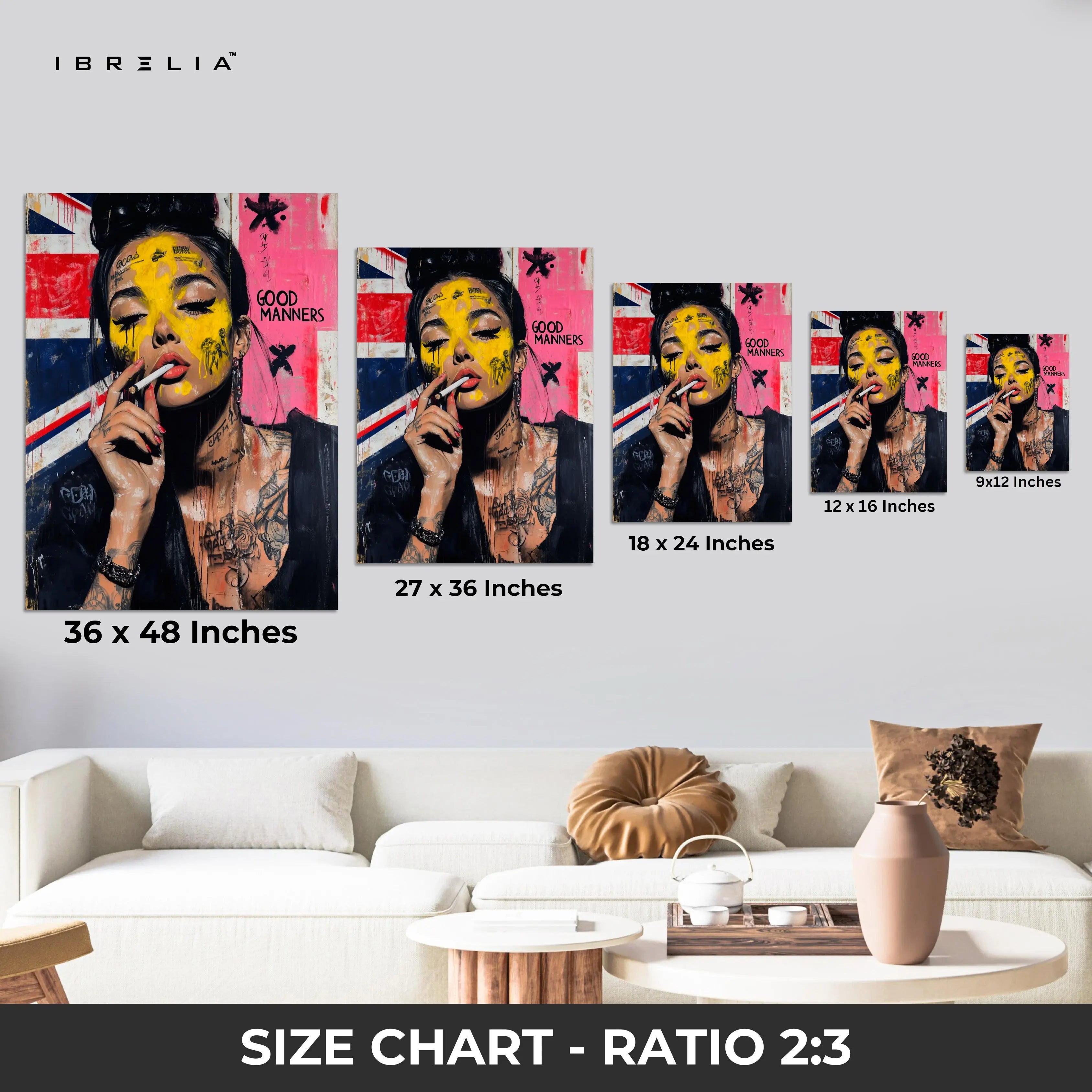Good Manner Street Girl Art – 4K Ultra Wrap Frame Wall Art in Pakistan | IBRELIA™ IBRELIA