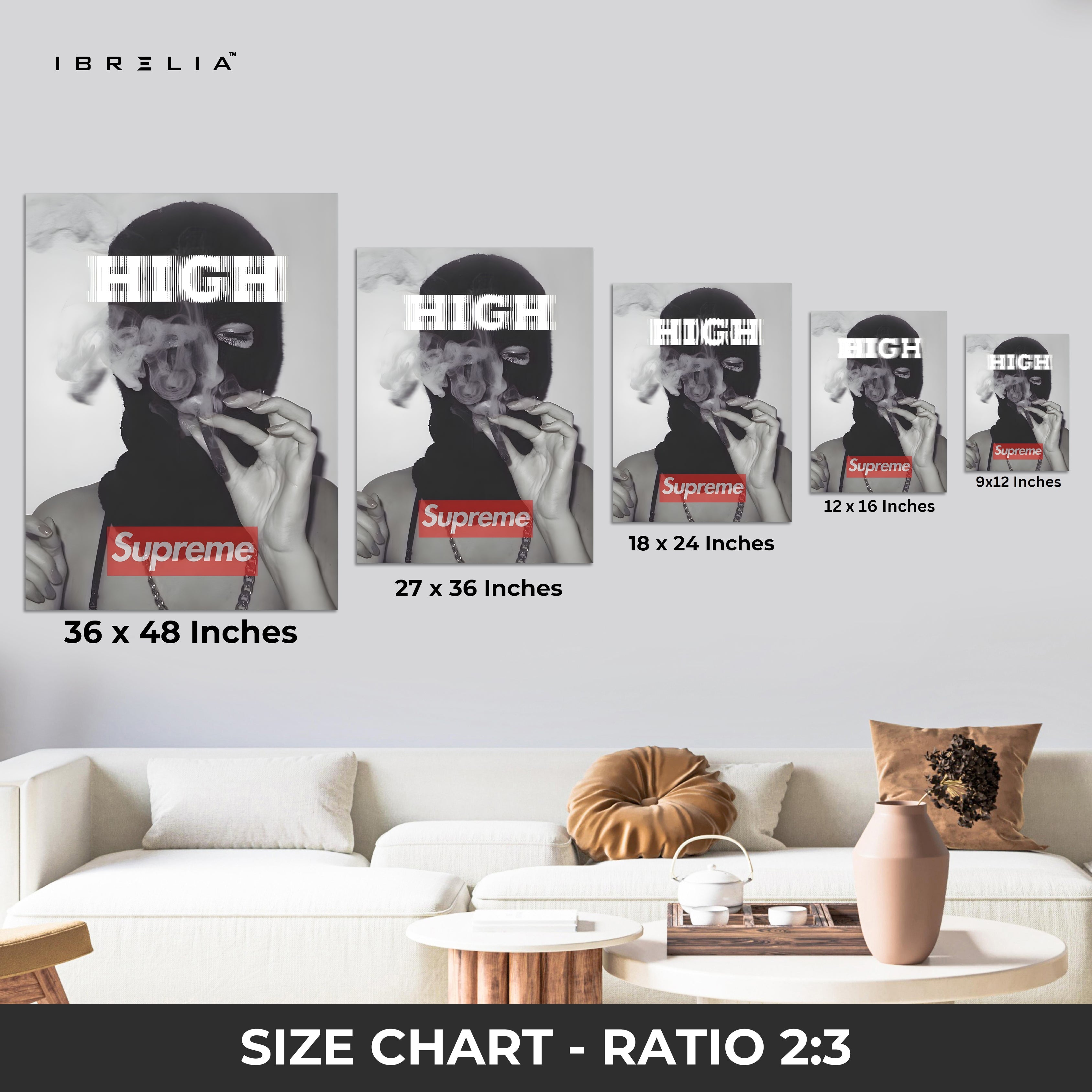 High Street Rebel Mask Art – 4K Ultra Wrap Frame Wall Art in Pakistan | IBRELIA™