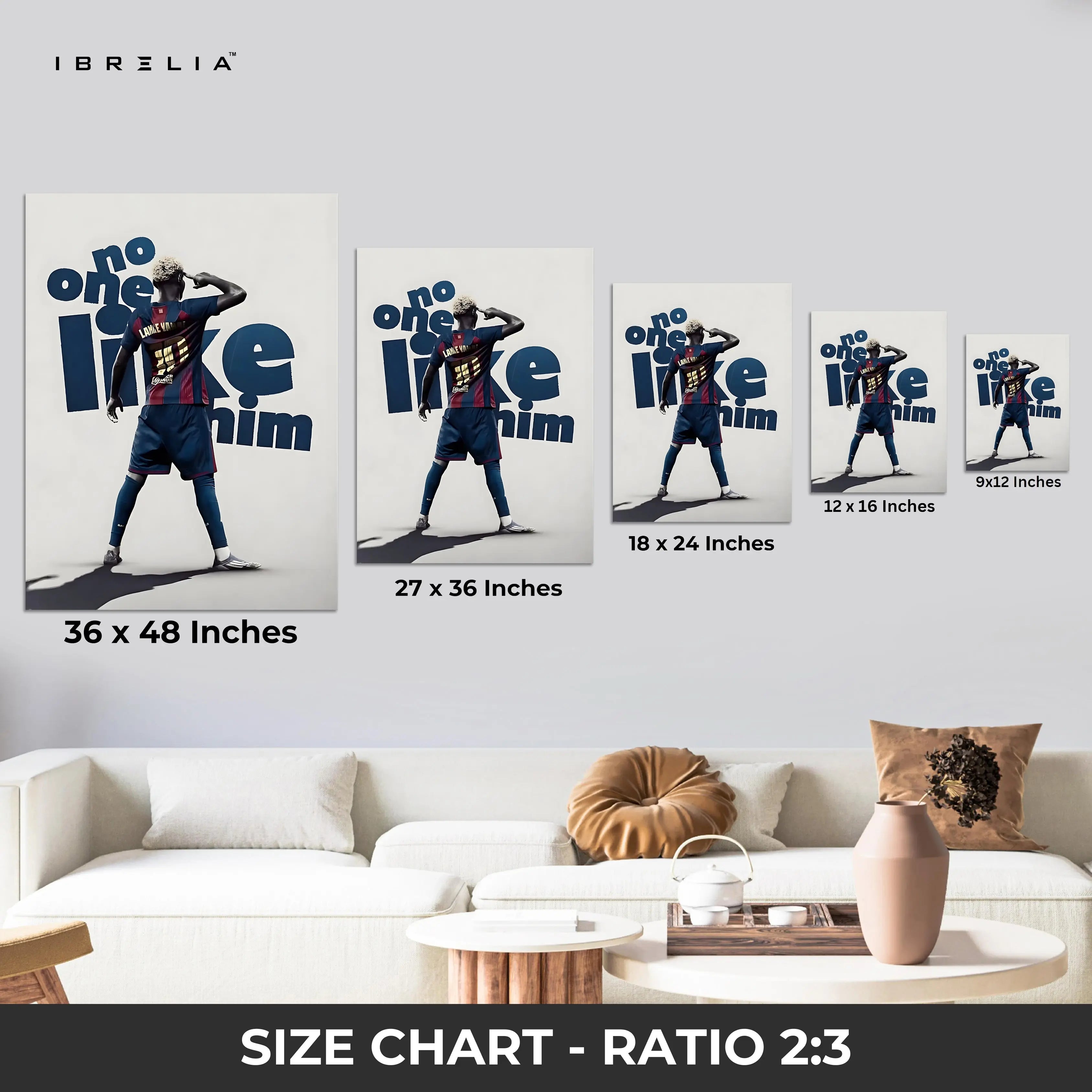 Lamine Yamal “Oh No I’m Him” Statement Art – 4K Ultra Wrap Frame Wall Art in Pakistan | IBRELIA™ IBRELIA
