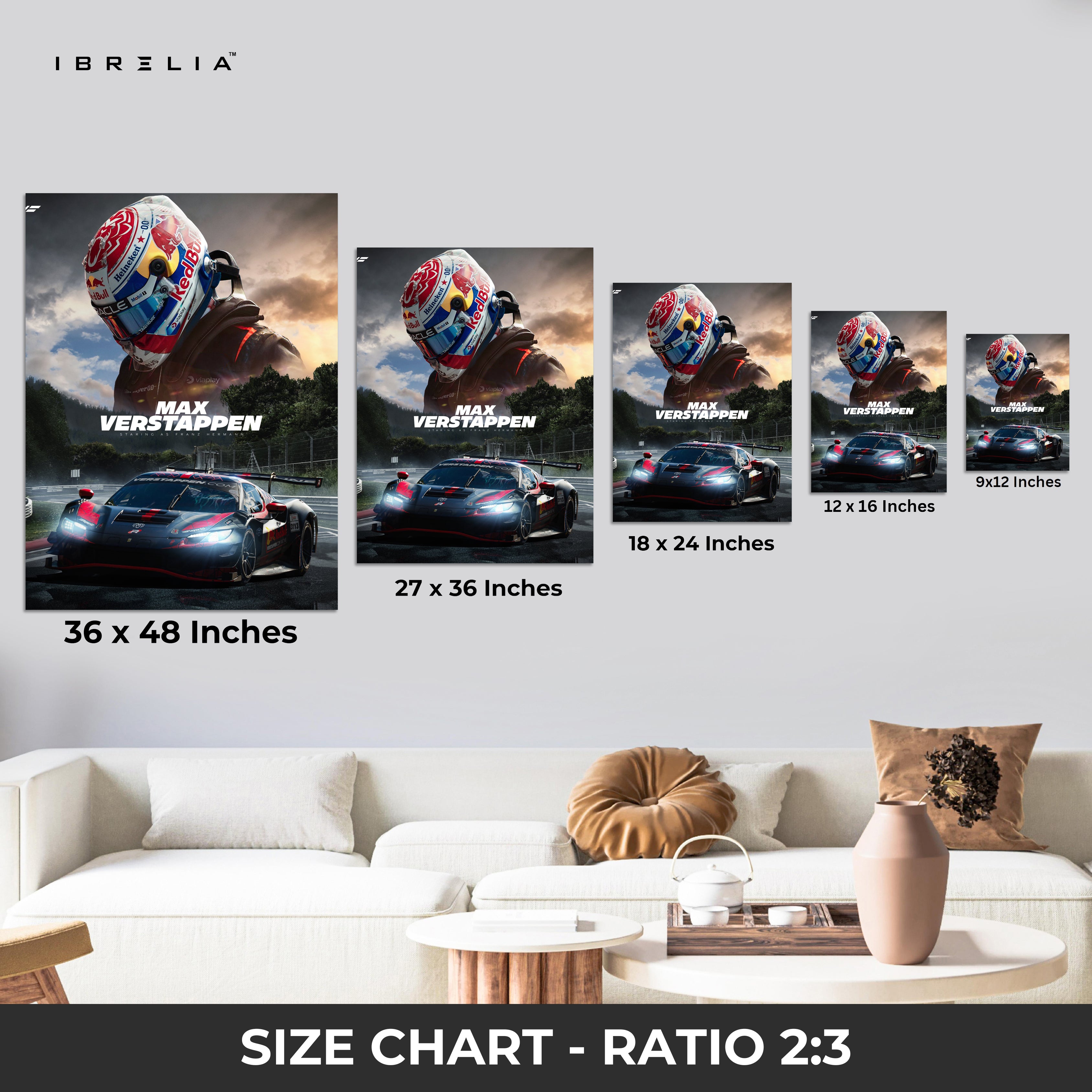 Max Verstappen Champion Drive – Formula 1 Motorsport Wall Art | 4K Ultra Wrap Frame Wall Art in Pakistan | IBRELIA™