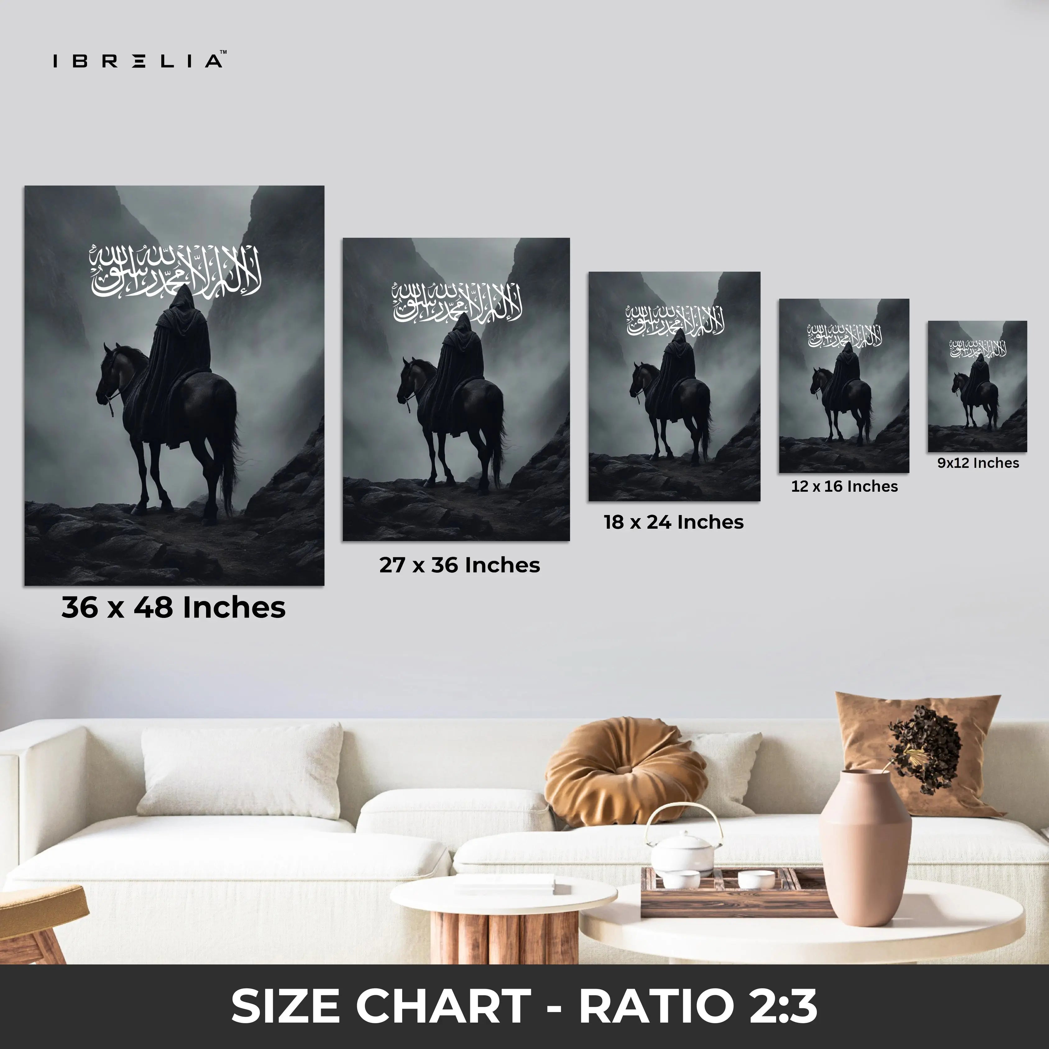 Islamic Faith & Strength Wall Art | 4K Ultra Wrap Frame Wall Art in Pakistan | IBRELIA™ IBRELIA